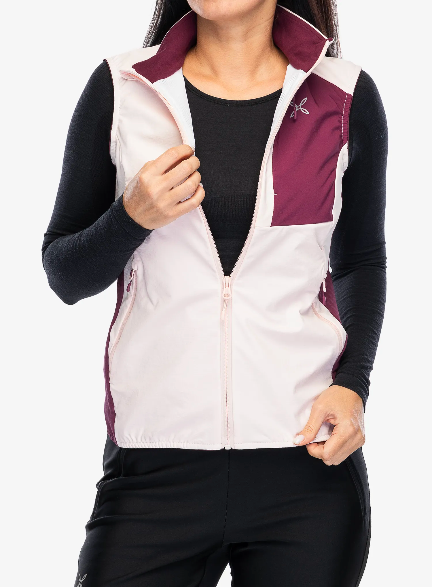 Ženski brezrokavnik Montura Peak Vest - light rose/wine red