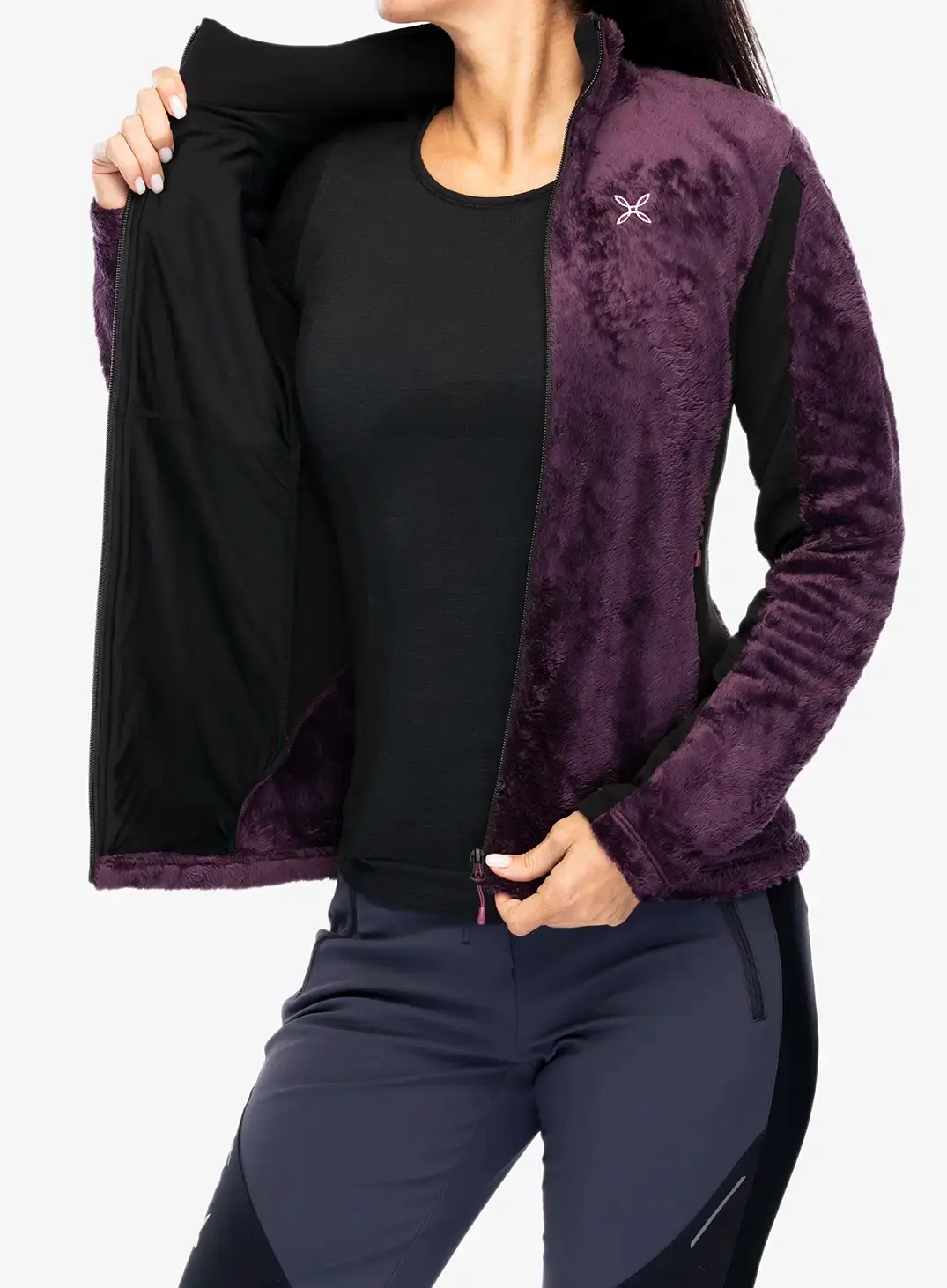 Ženski flis Montura Polar Style Jacket - wine red