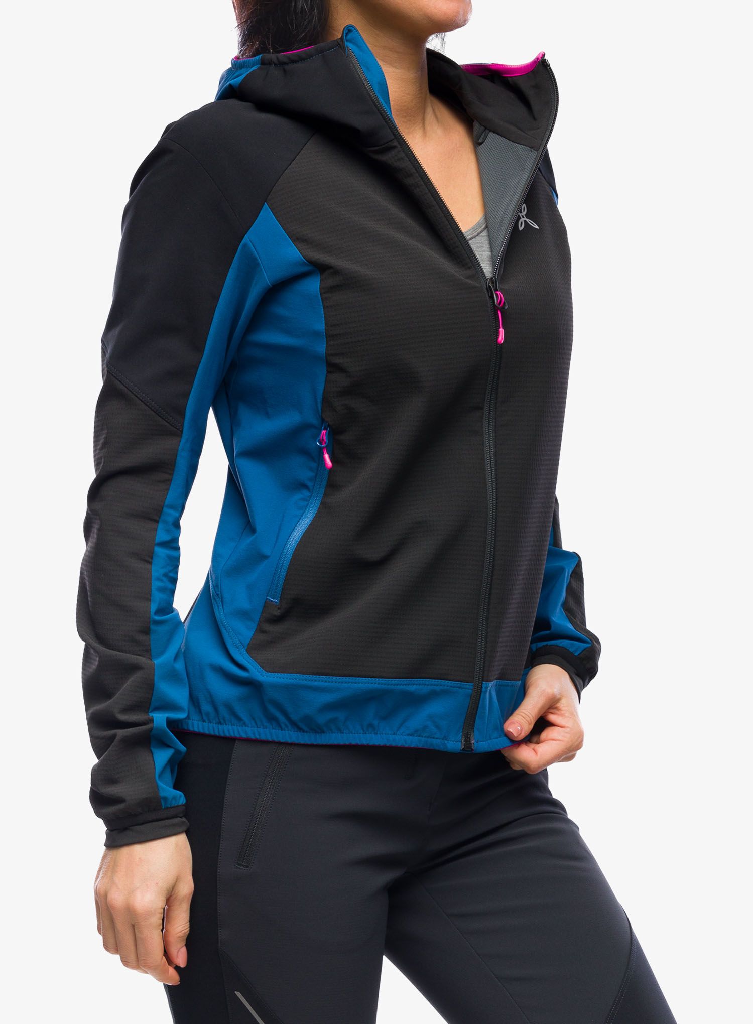 Ženska jakna Montura Premium Wind Conf.Fit Jacket - black/deep blue