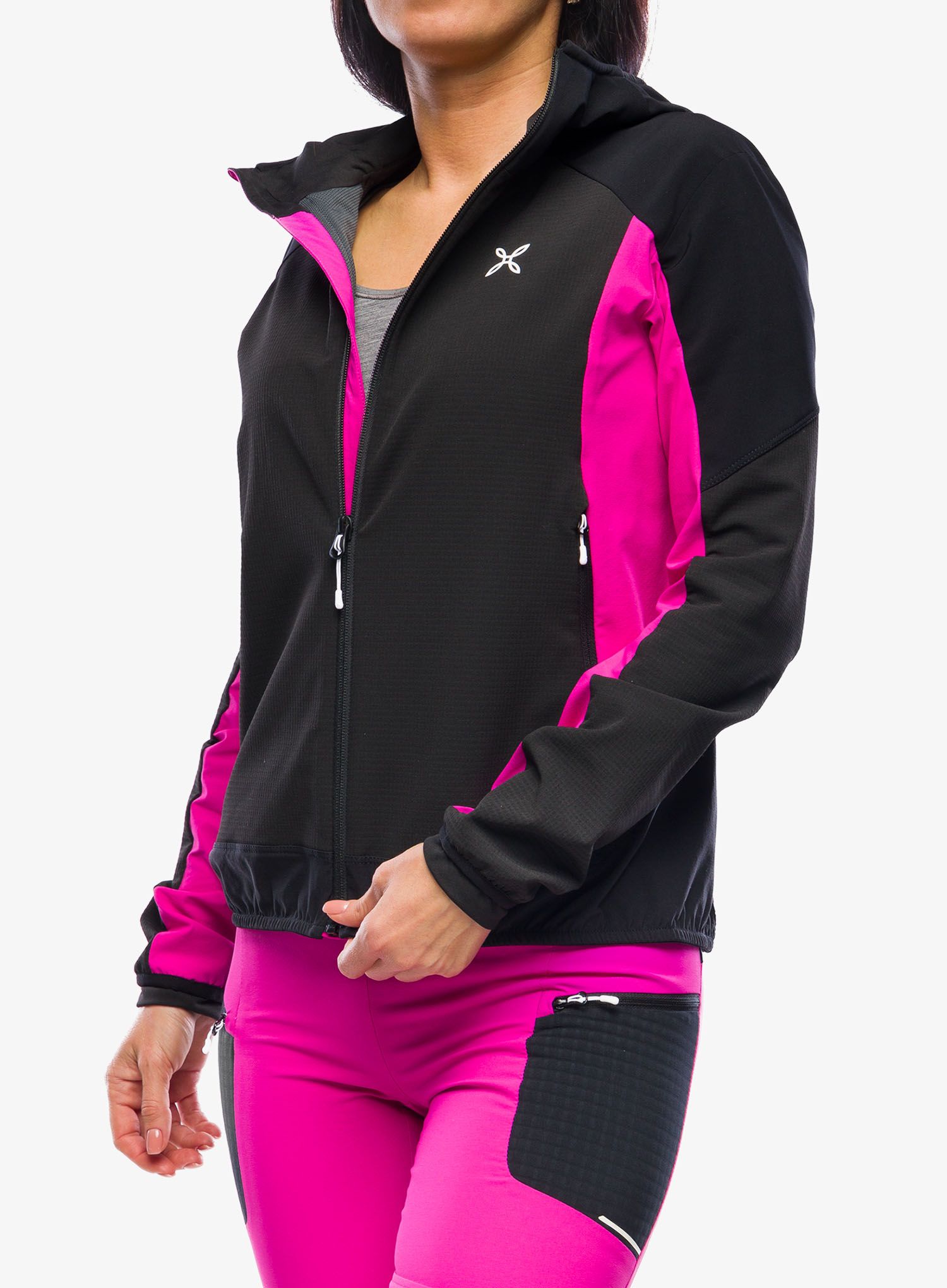 Ženska softshell jakna Montura Premium Wind Conf.Fit Jacket - black/intense violet