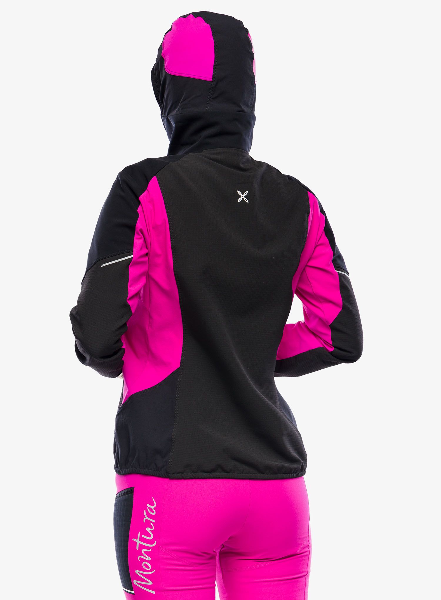 Ženska softshell jakna Montura Premium Wind Conf.Fit Jacket - black/intense violet
