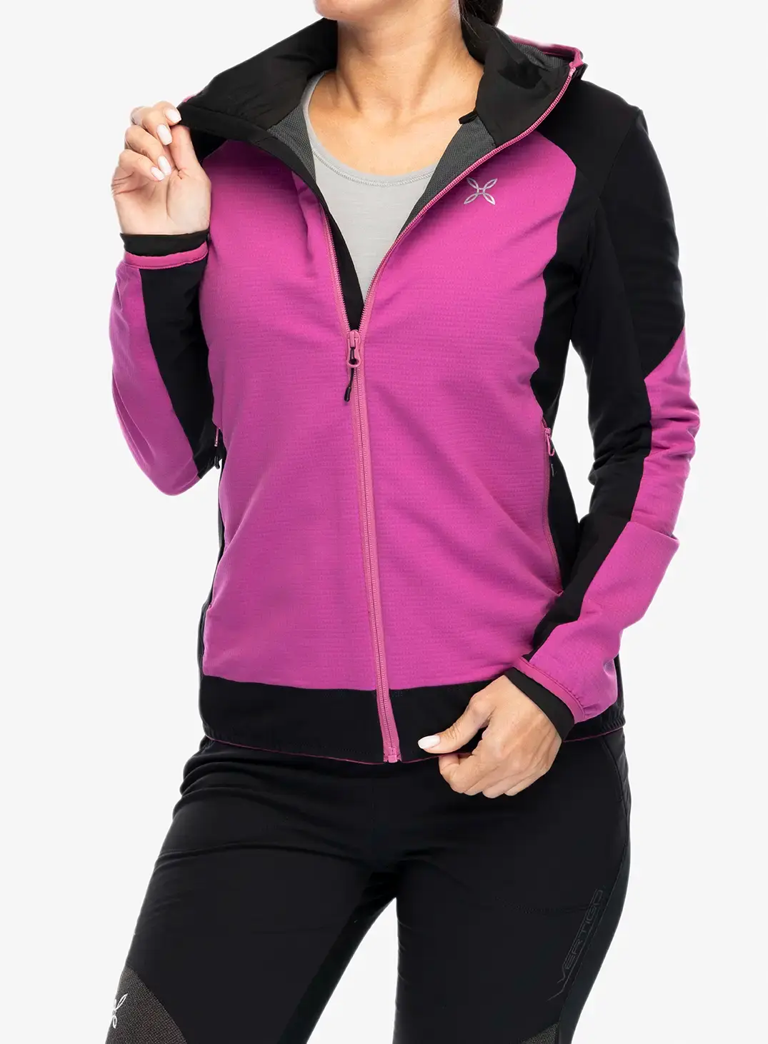 Ženska softshell jakna Montura Premium Wind Hoody Jacket - baton rouge