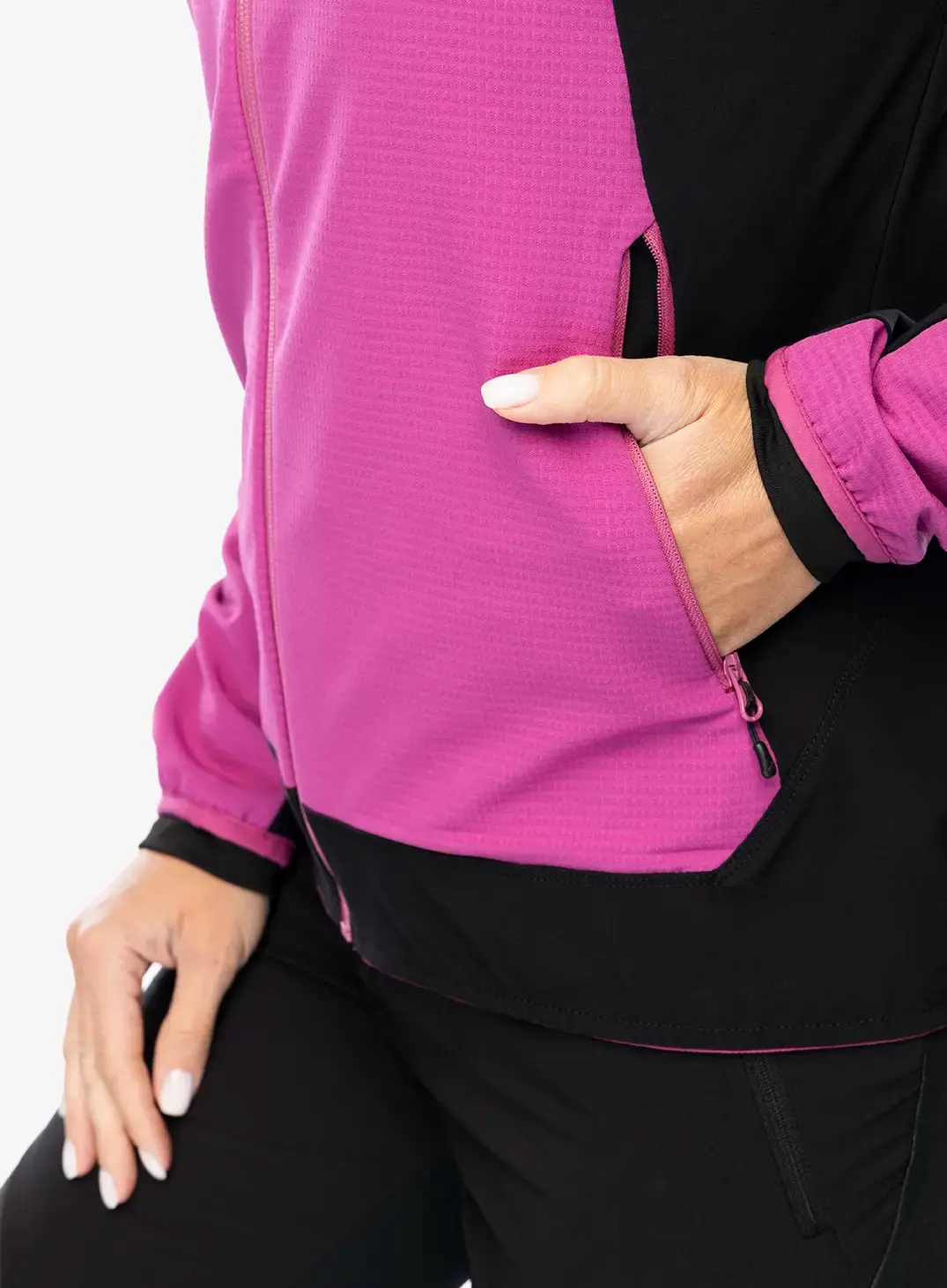 Ženska softshell jakna Montura Premium Wind Hoody Jacket - baton rouge