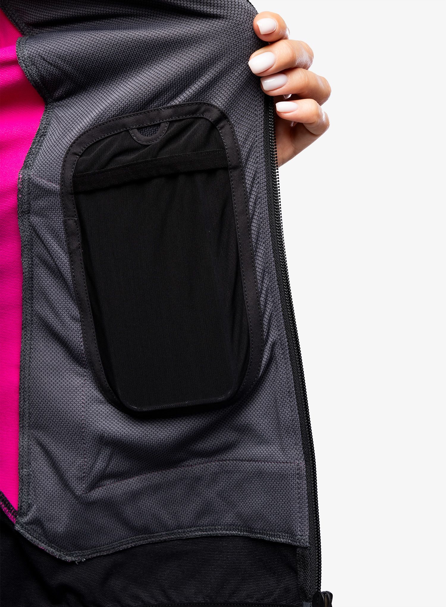 Ženska softshell jakna Montura Premium Wind Hoody Jacket - black/intense violet