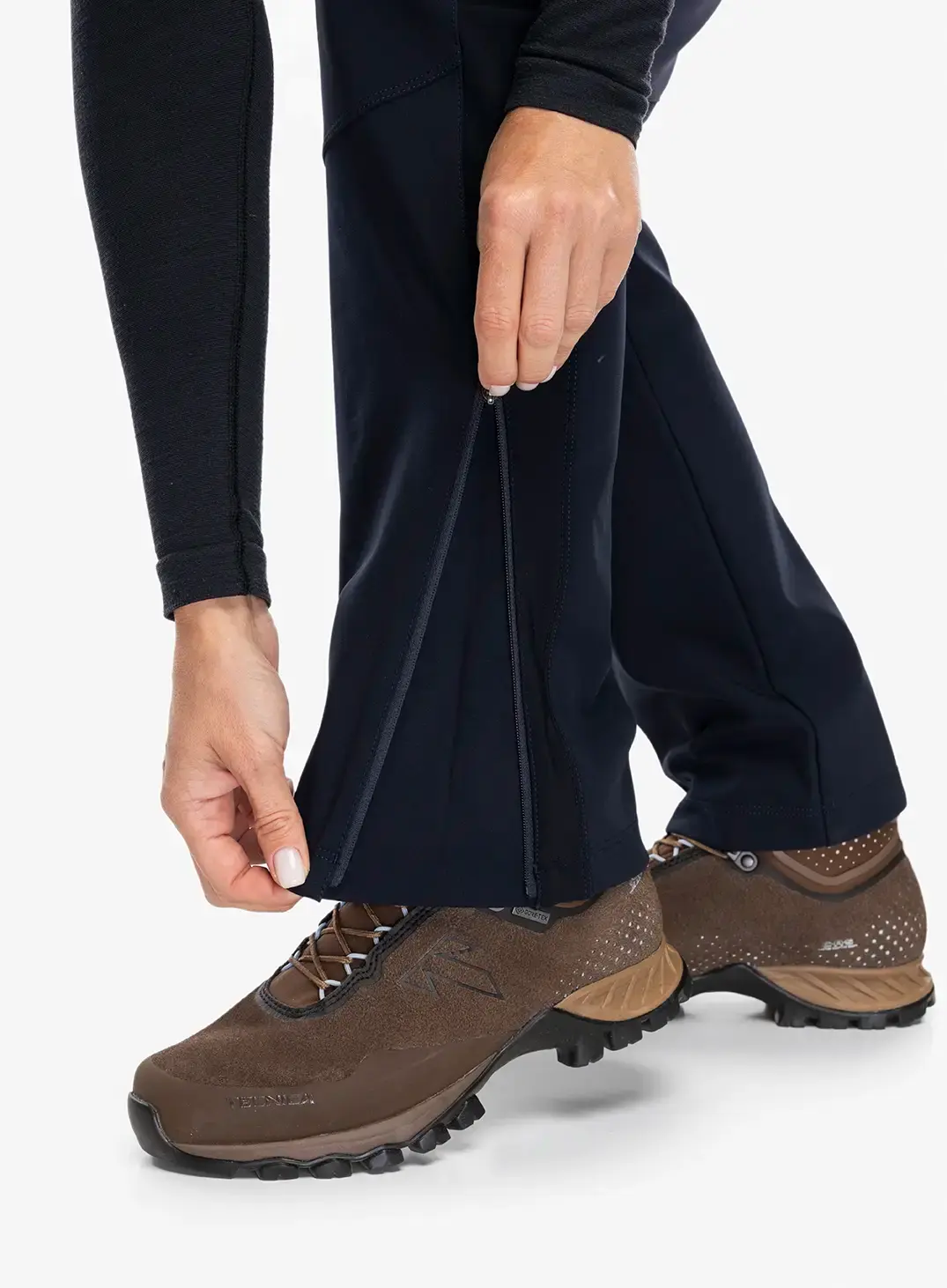 Ženske pohodniške hlače Montura Presanella Pants - blue graphite