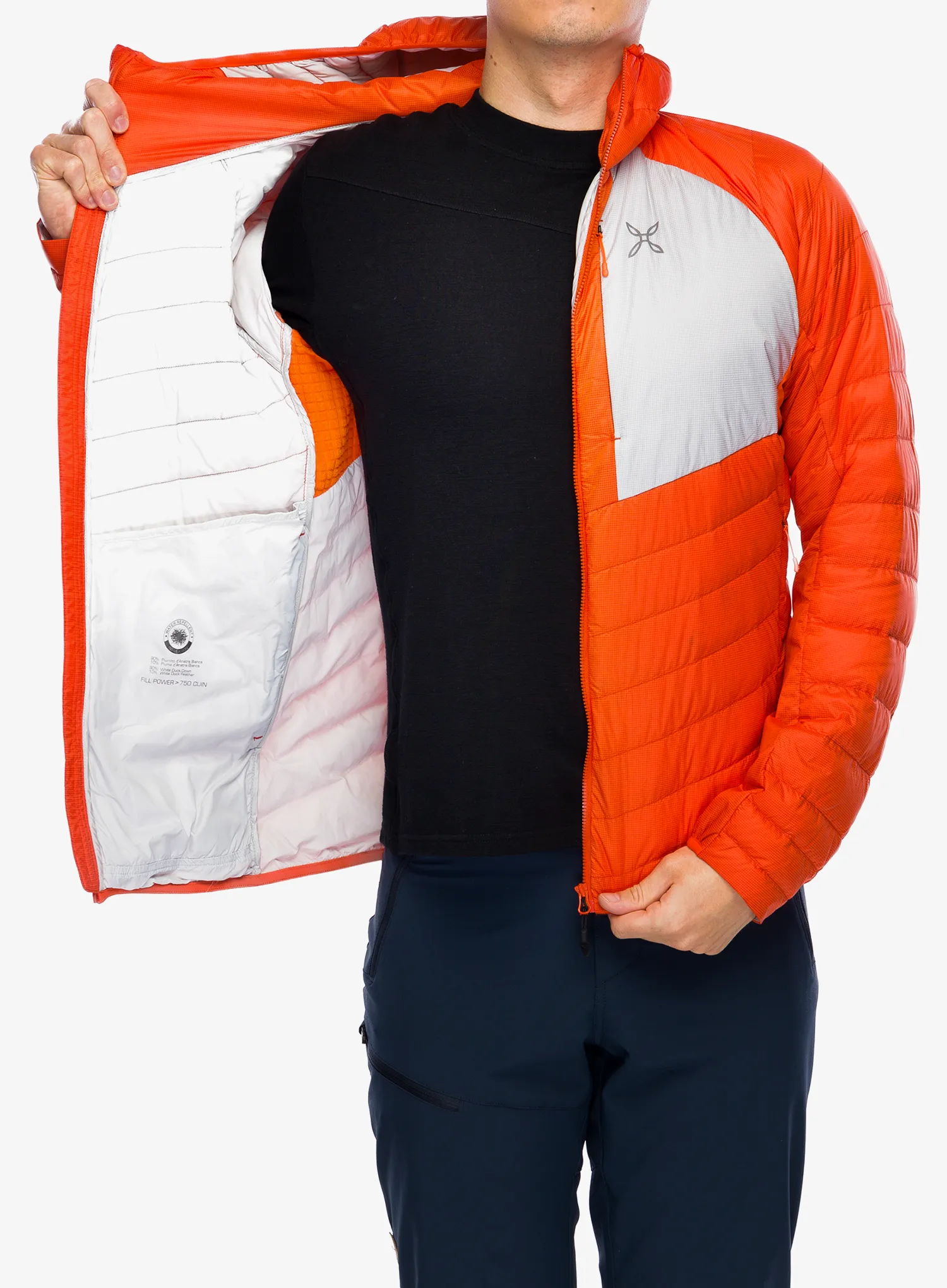 Puhovka Montura Pure Duvet - orange/quiet grey