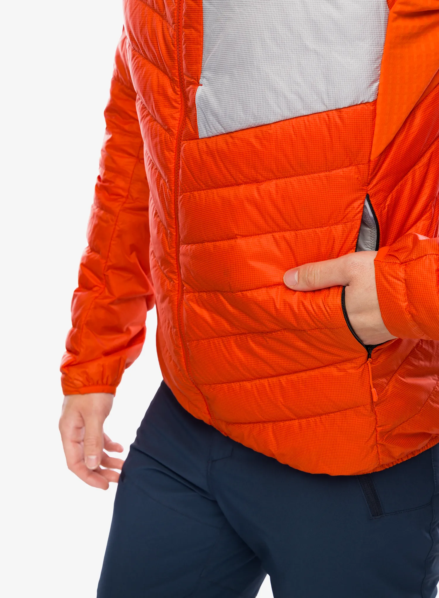 Puhovka Montura Pure Duvet - orange/quiet grey
