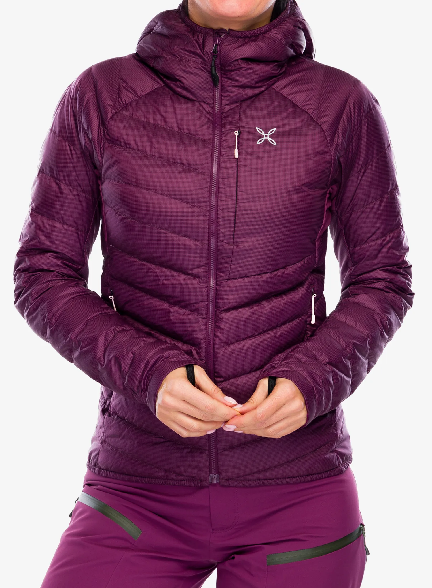 Ženska puhovka Montura Pure Duvet - wine red/baton rouge