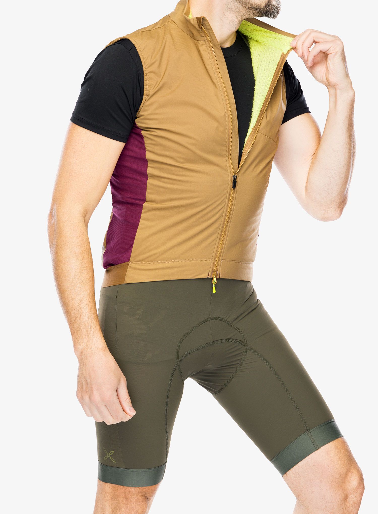 Kolesarski brezrokavnik Montura Rando Cycling Alpha Vest - camel/wine red