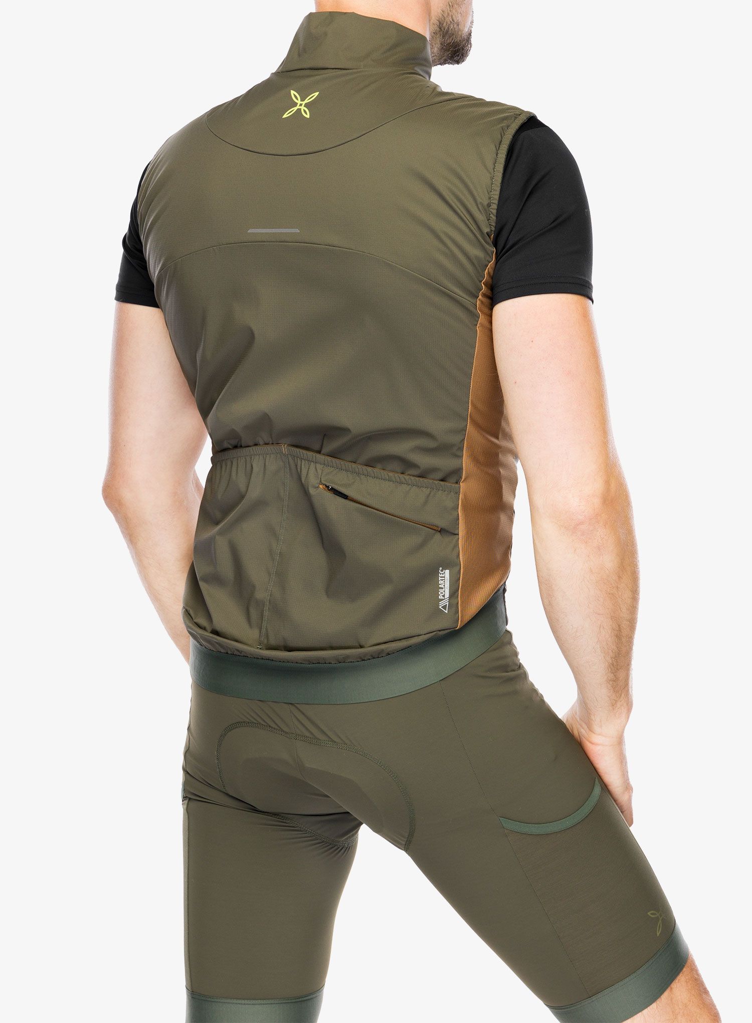 Kolesarski brezrokavnik Montura Rando Cycling Alpha Vest - sage green/camel
