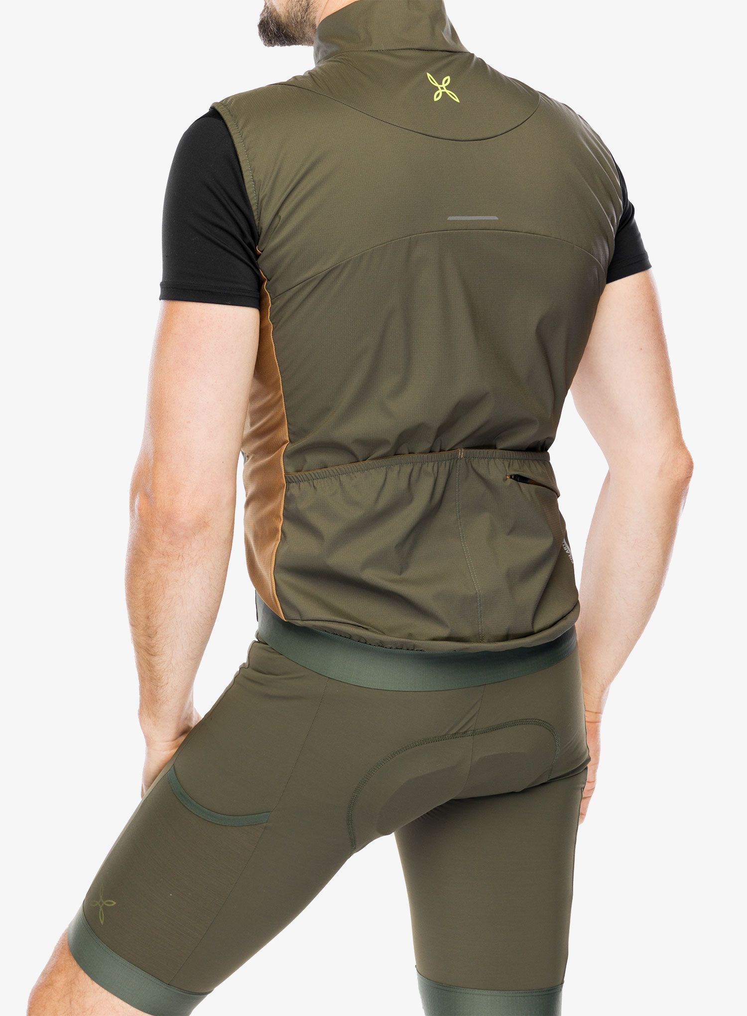 Kolesarski brezrokavnik Montura Rando Cycling Alpha Vest - sage green/camel