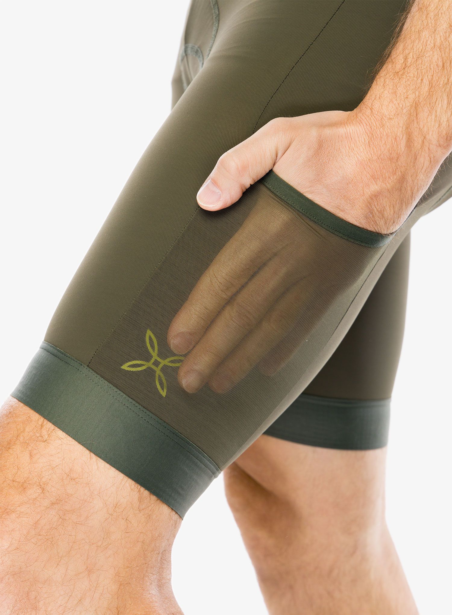 Kolesarske kratke hlače Montura Rando Cycling Bibshort - sage green