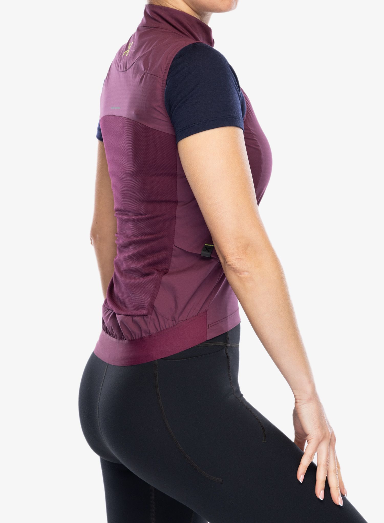 Ženski kolesarski brezrokavnik Montura Rando Cycling Windproof Vest - wine red