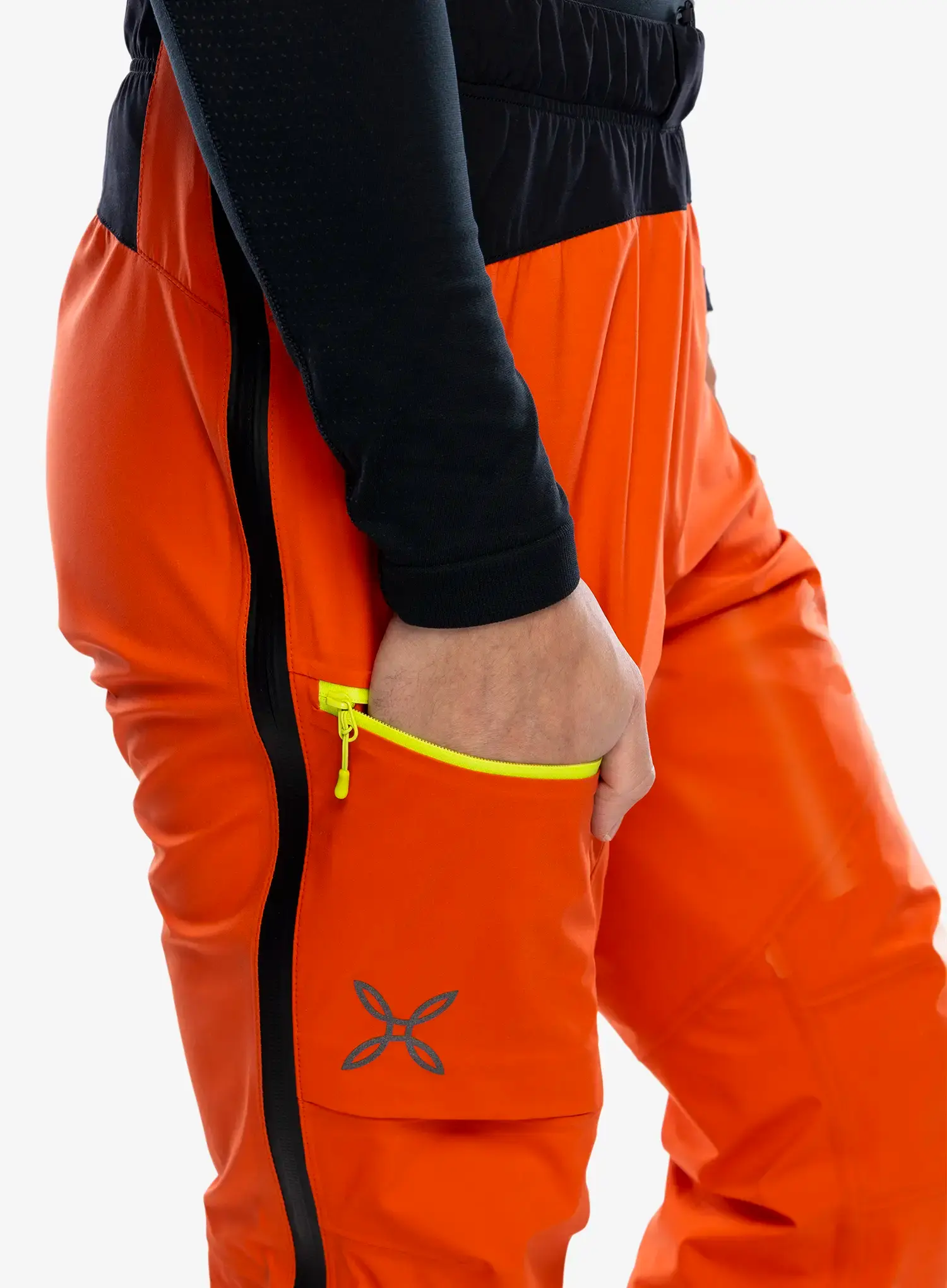 GORE TEX hlače Montura Reactive Cover Pants - orange/lime green