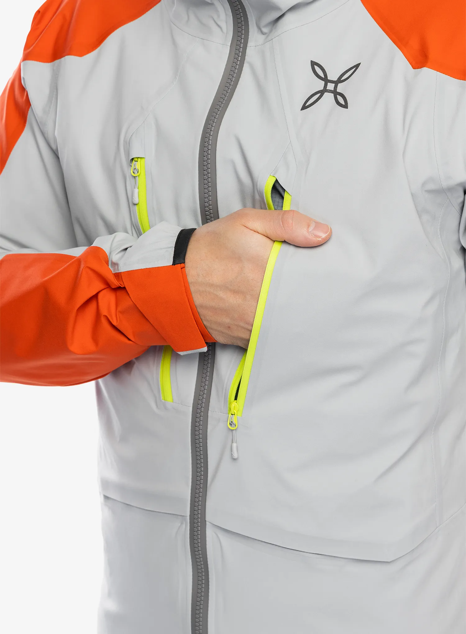 GORE-TEX jakna Montura Reactive Jacket - quiet grey/orange