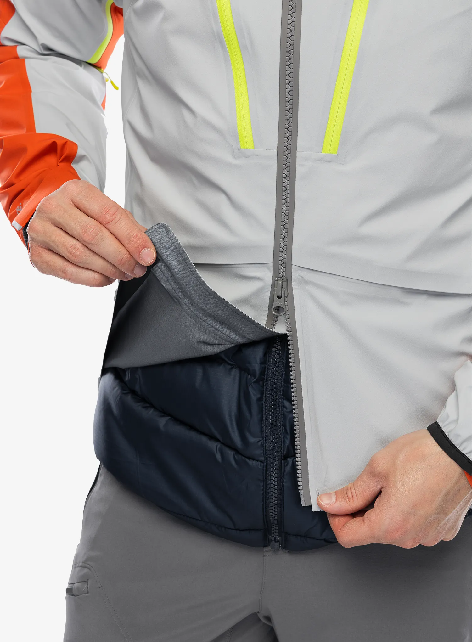 GORE-TEX jakna Montura Reactive Jacket - quiet grey/orange