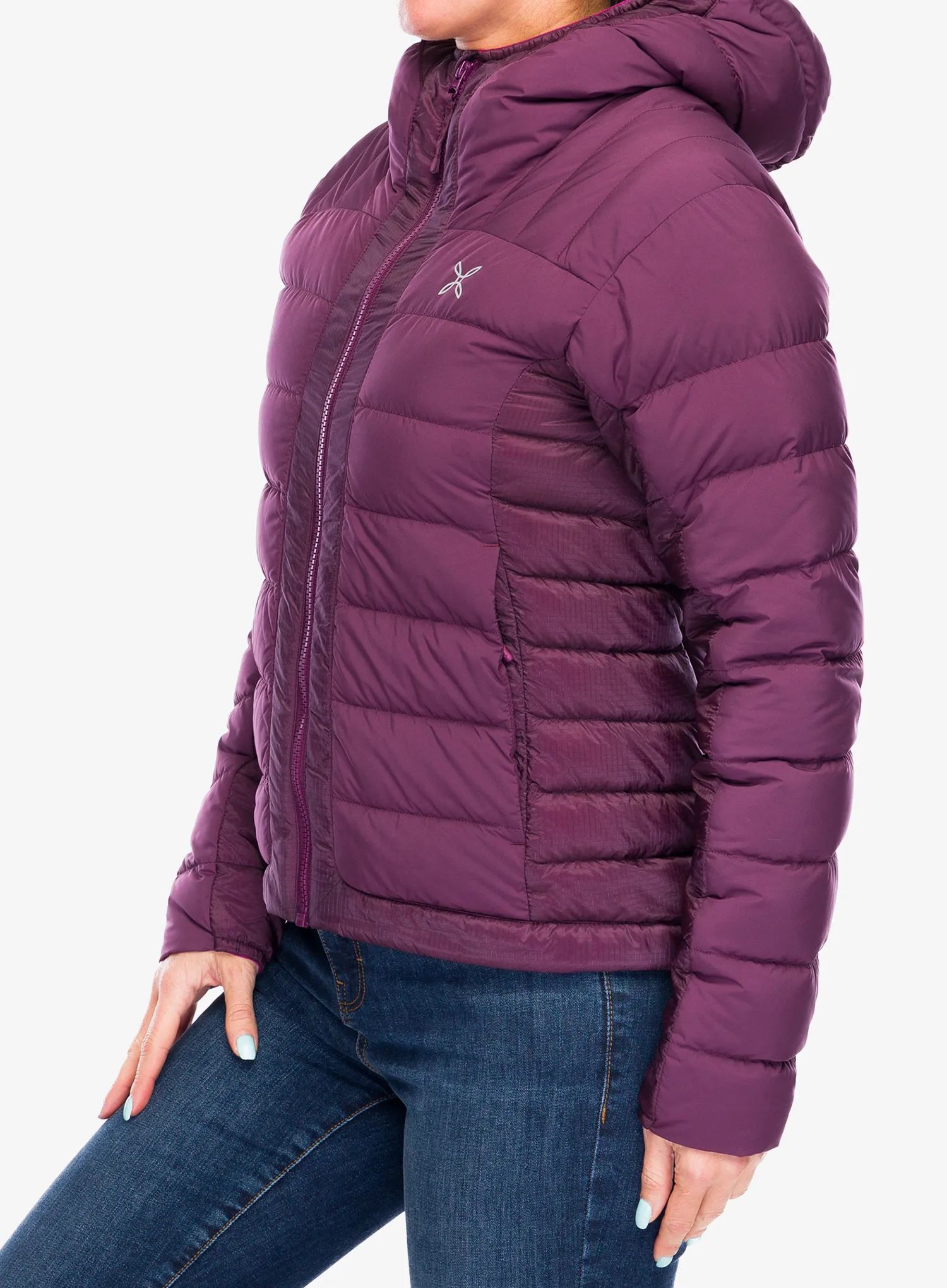 Ženska puhovka Montura Renon Hooded Duvet - wine red/baton rouge