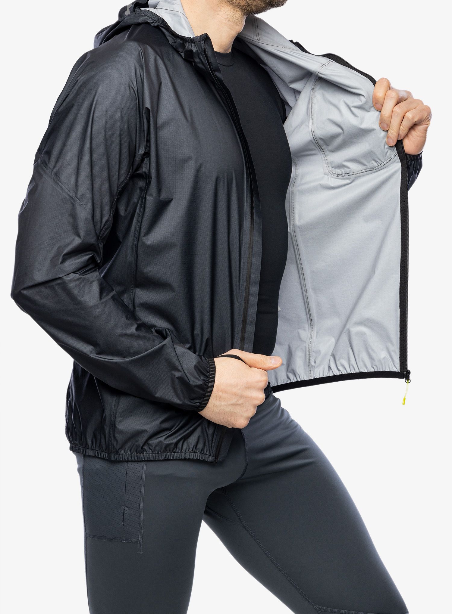 Jakna za tek Montura Shadow Jacket - black/lime green