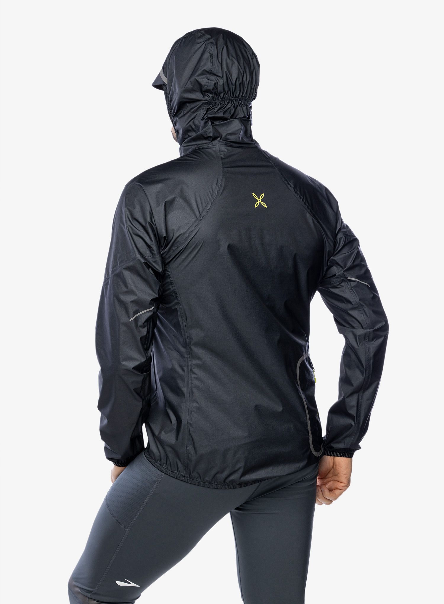 Jakna za tek Montura Shadow Jacket - black/lime green