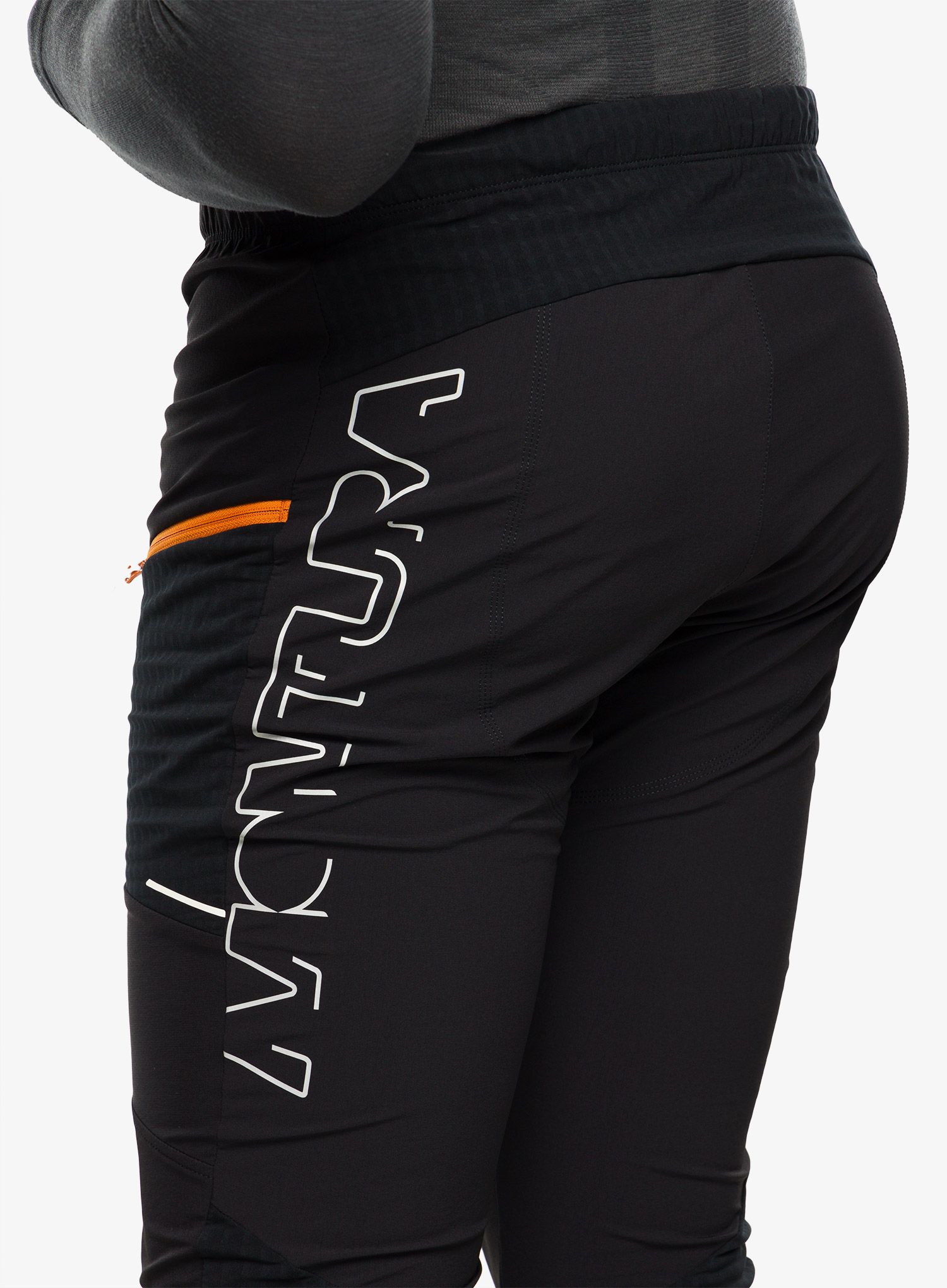 Hlače za turno smučanje Montura Ski Style Pants - black/mandarine