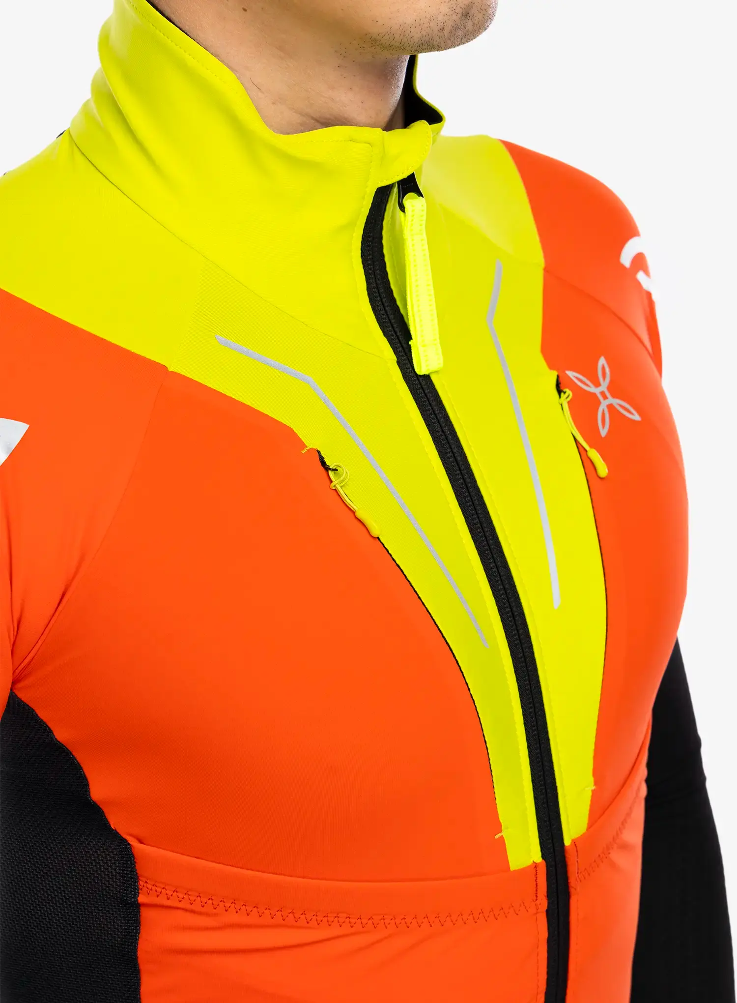 Puloverji brez kapuce Montura Slick 2 Maglia - orange/lime green