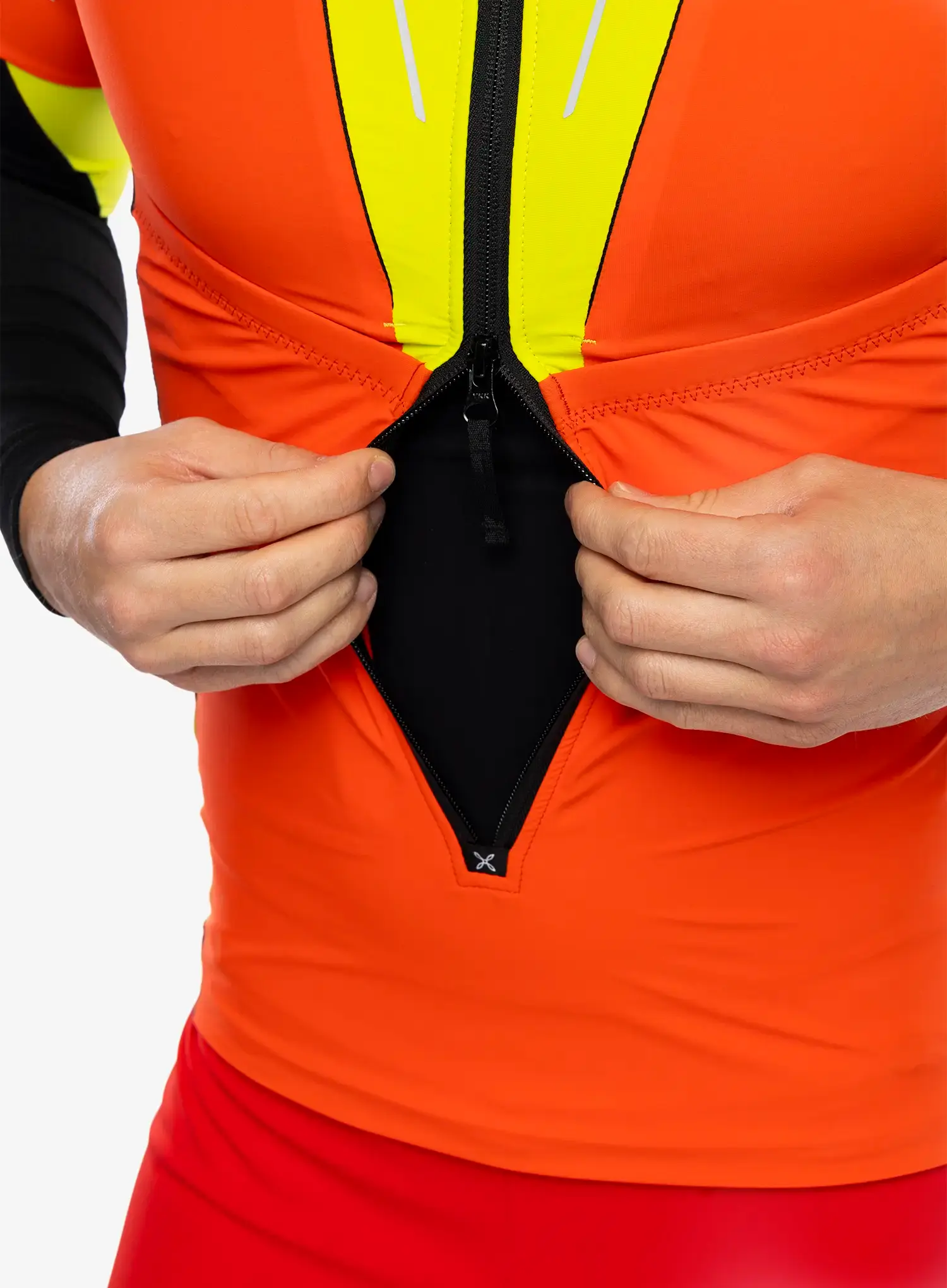 Puloverji brez kapuce Montura Slick 2 Maglia - orange/lime green