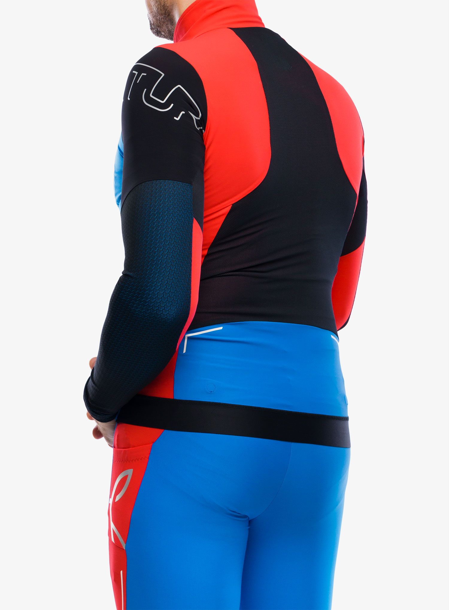 Moška jopica Montura Slick Maglia - bright blue/power red