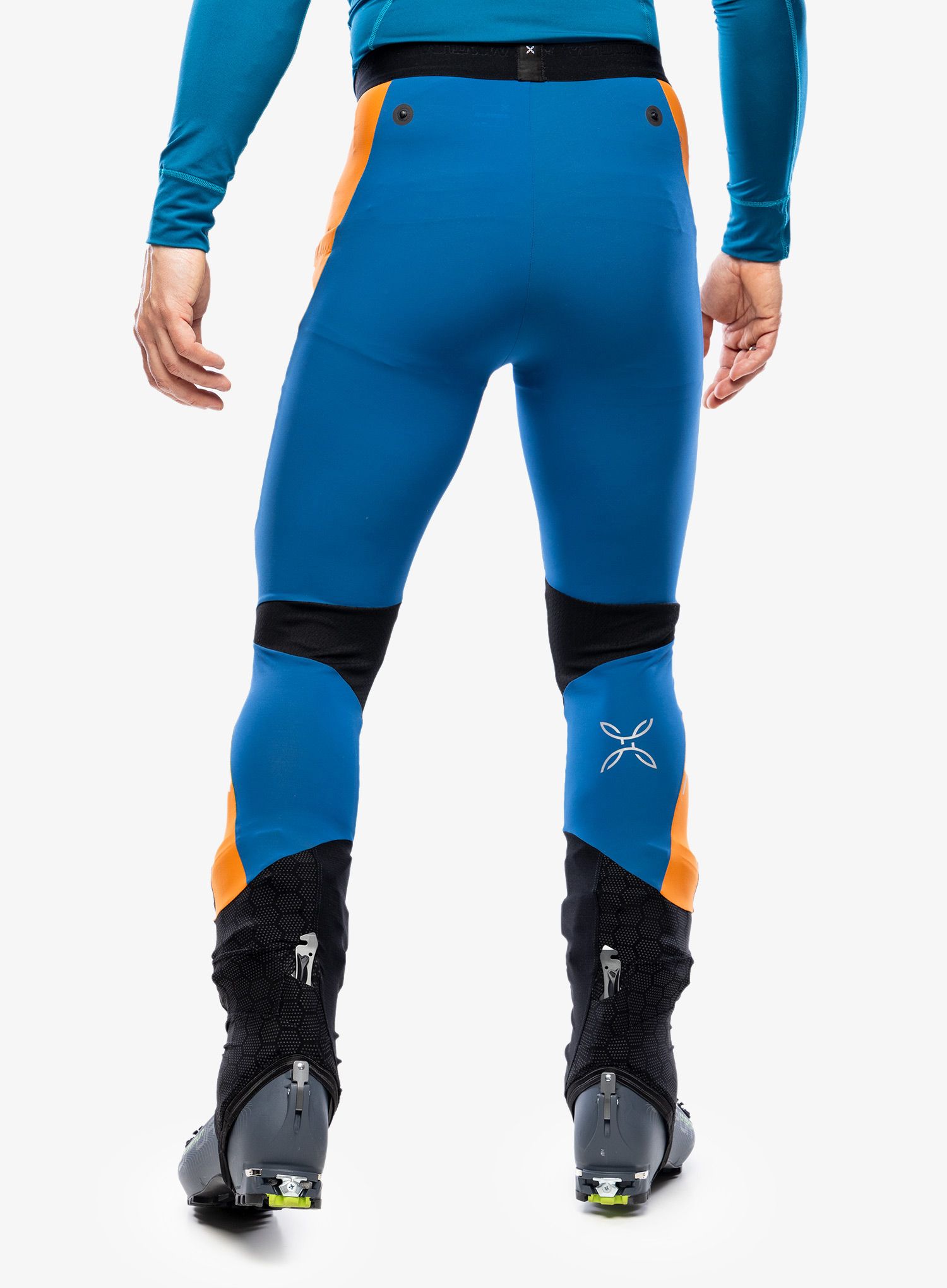 Hlače za turno smučanje Montura Slick Pants - deep blue/mandarine