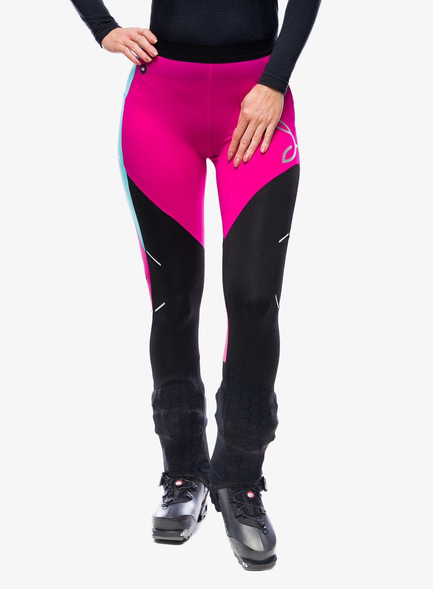 Ženske turno smučarske hlače Montura Slick Pants - intense violet/light blue