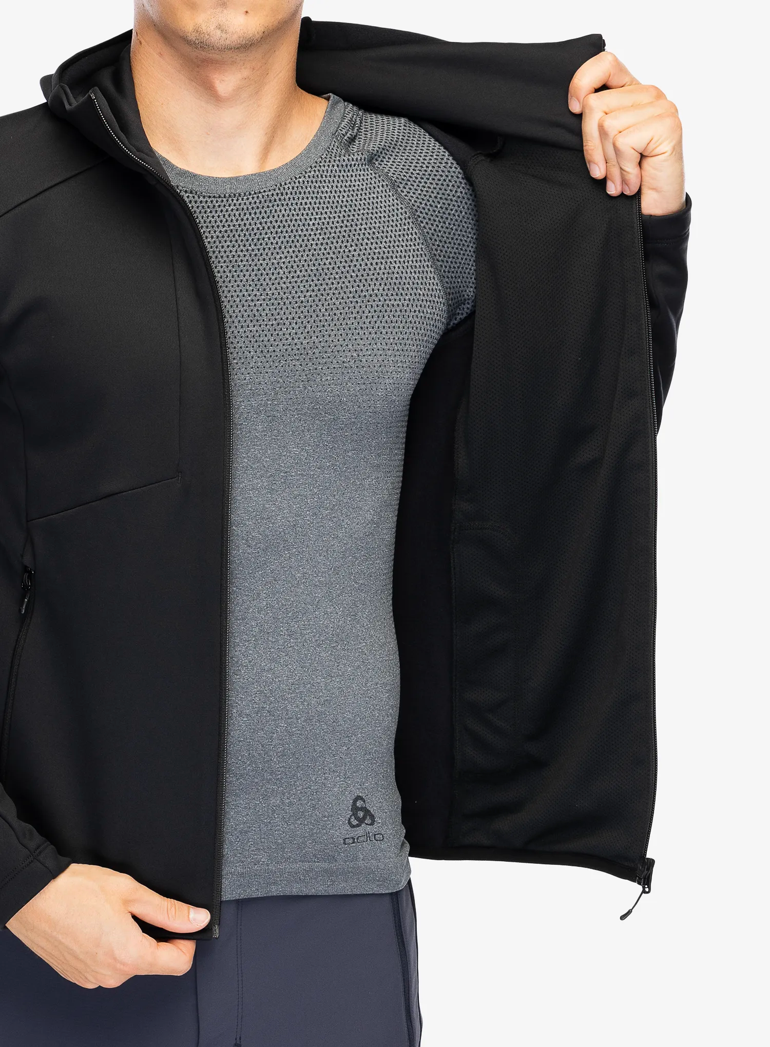 Jopica na zadrgo Montura Smooth Maglia - black