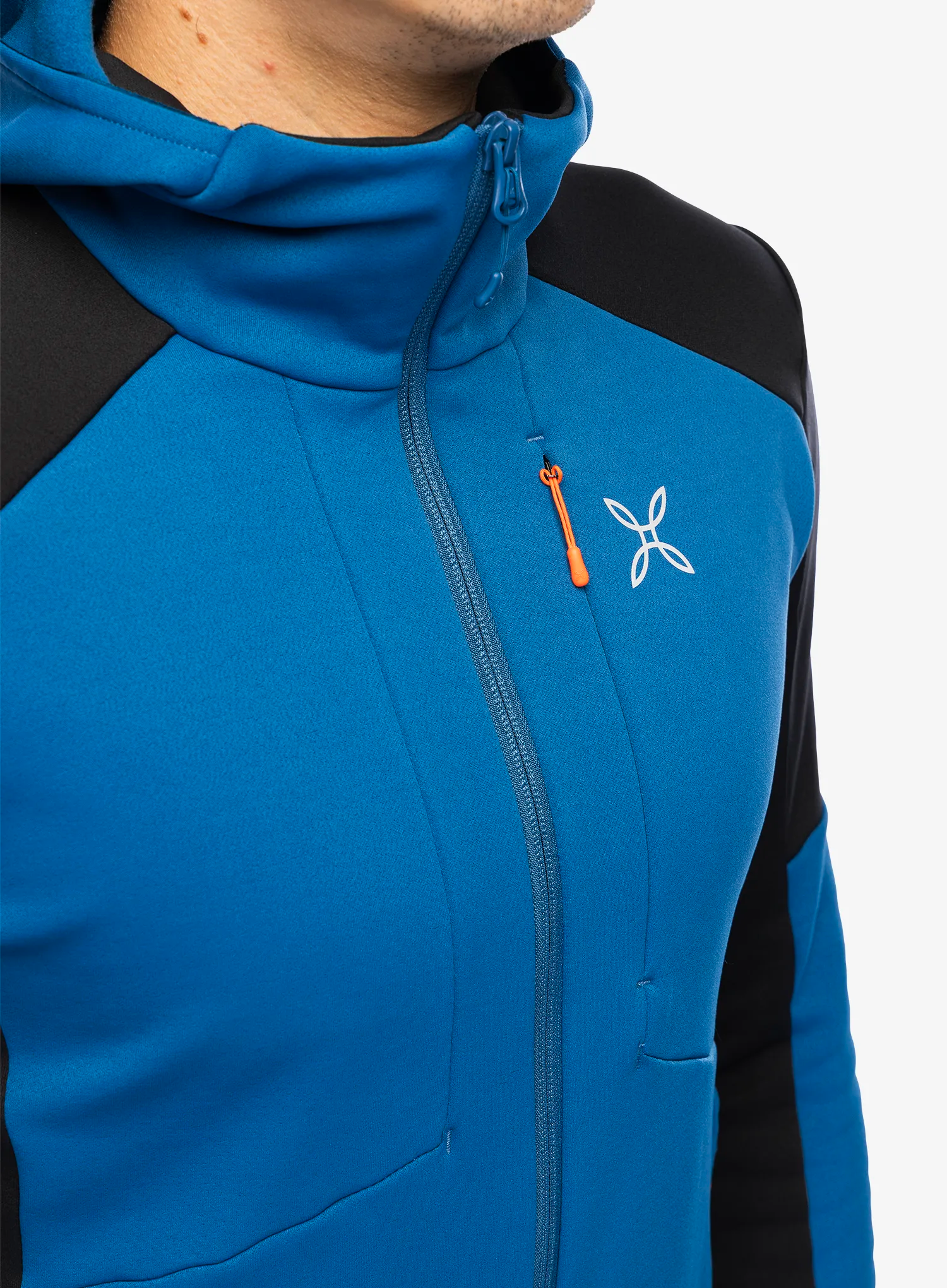 Jopica na zadrgo Montura Smooth Maglia - deep blue/orange