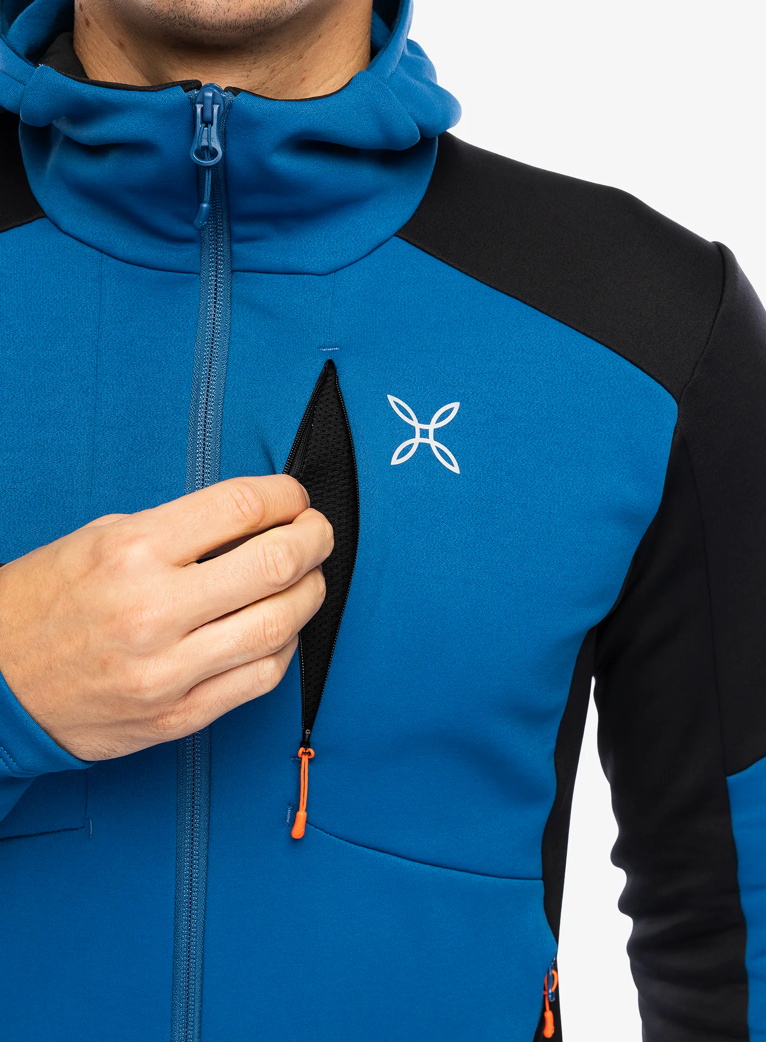 Jopica na zadrgo Montura Smooth Maglia - deep blue/orange