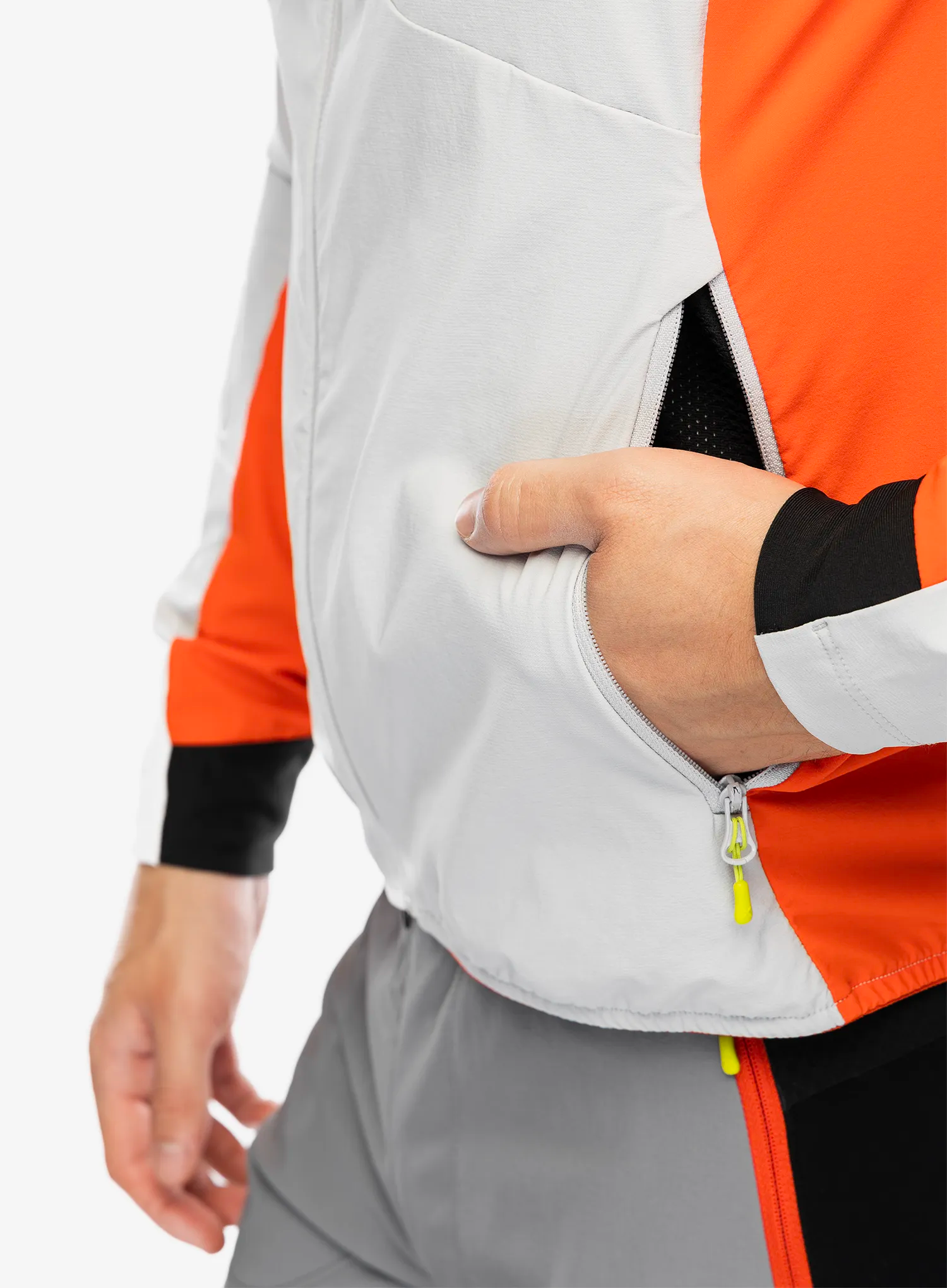 Softshell jakna Montura Speed Style Jacket - quiet grey/orange