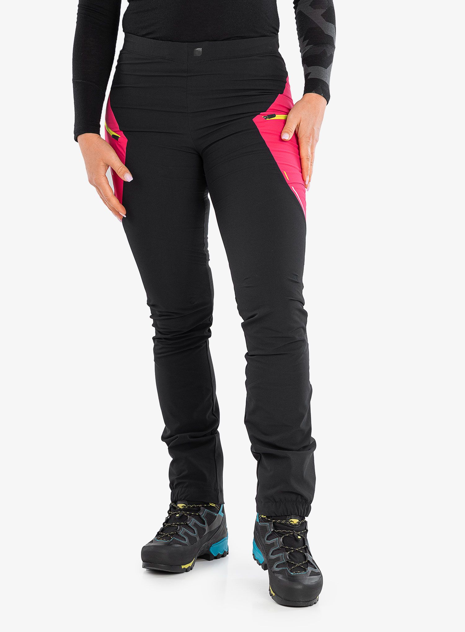 Ženske pohodniške hlače Montura Speed Style Pants - black/sugar rose