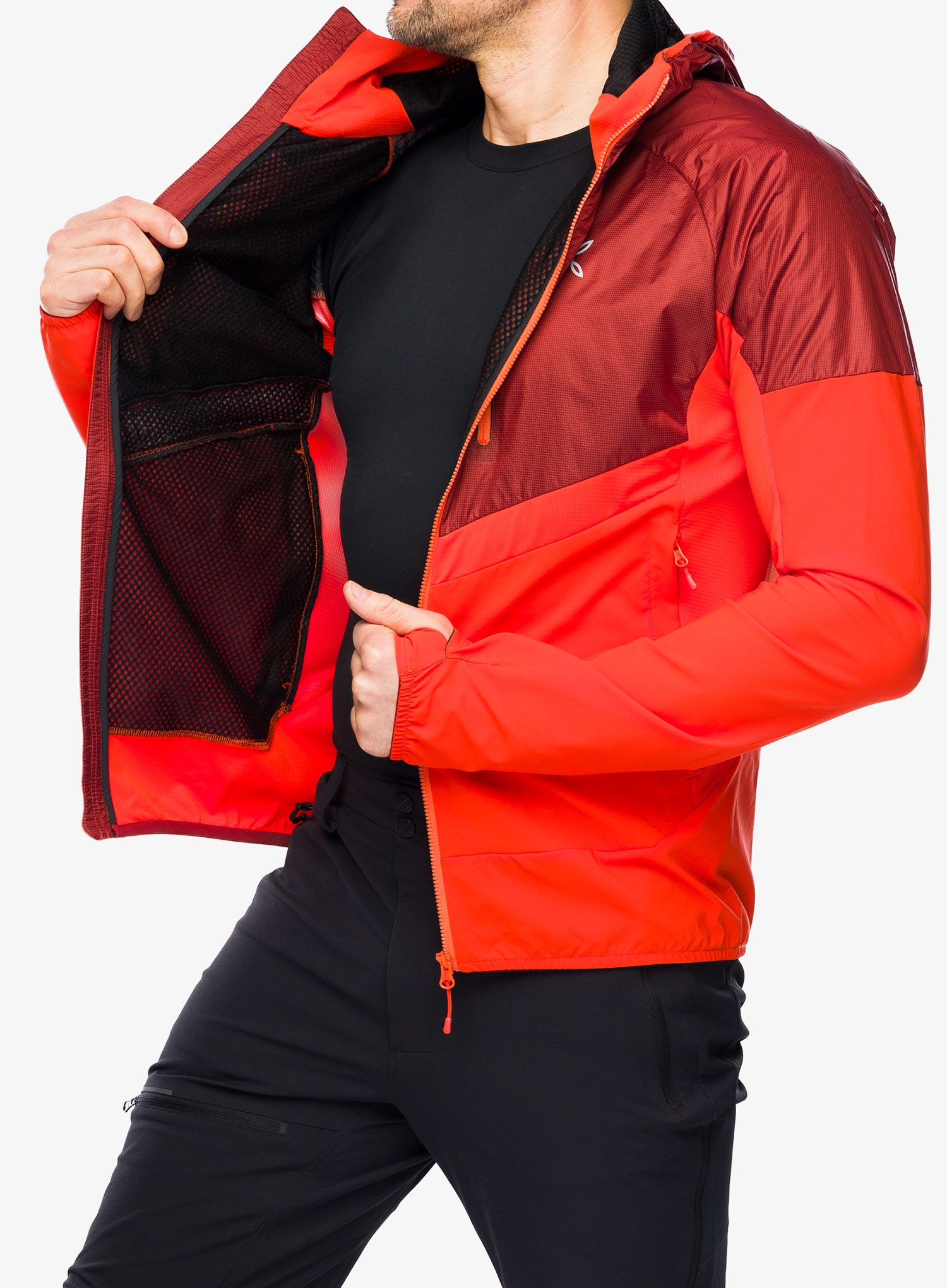 Softshell jakna Montura Spitze Hybrid Jacket - bright orange/tobacco