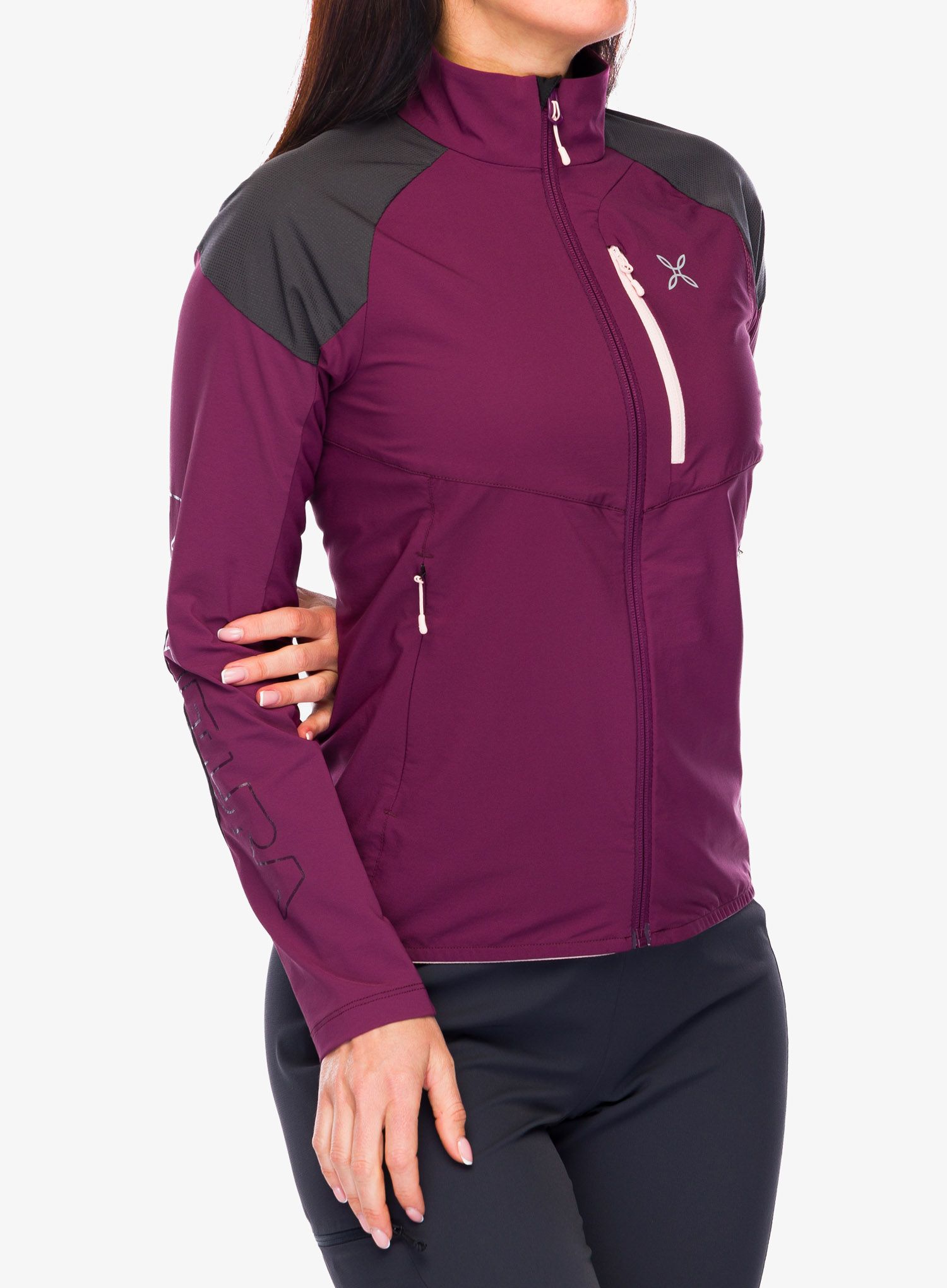 Ženska jakna Montura Spitze Jacket - wine/light rose