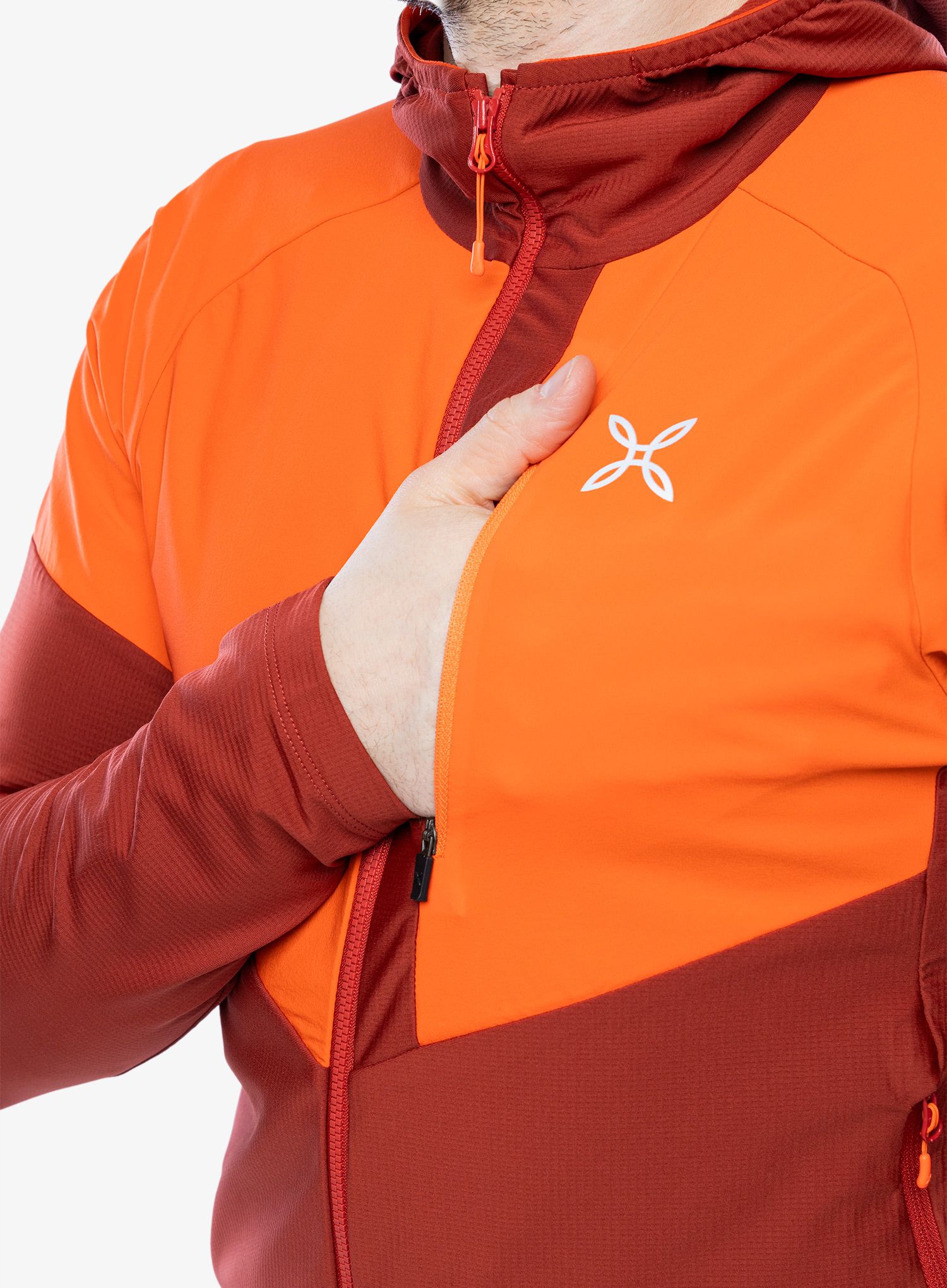 Jopica na zadrgo Montura Spitze Maglia - tobacco/bright orange
