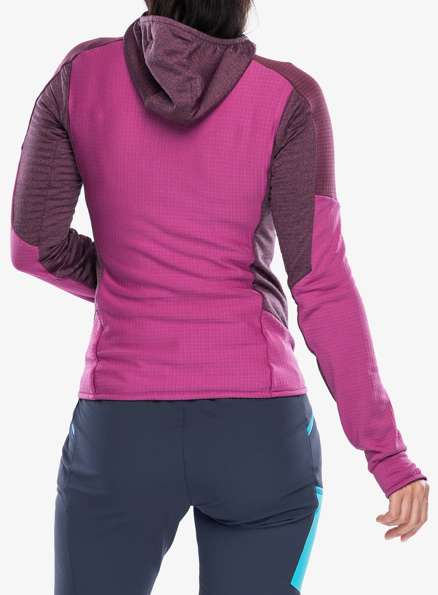 Ženska jopica z zadrgo Montura Stretch Color 2 Maglia - baton rouge/wine red