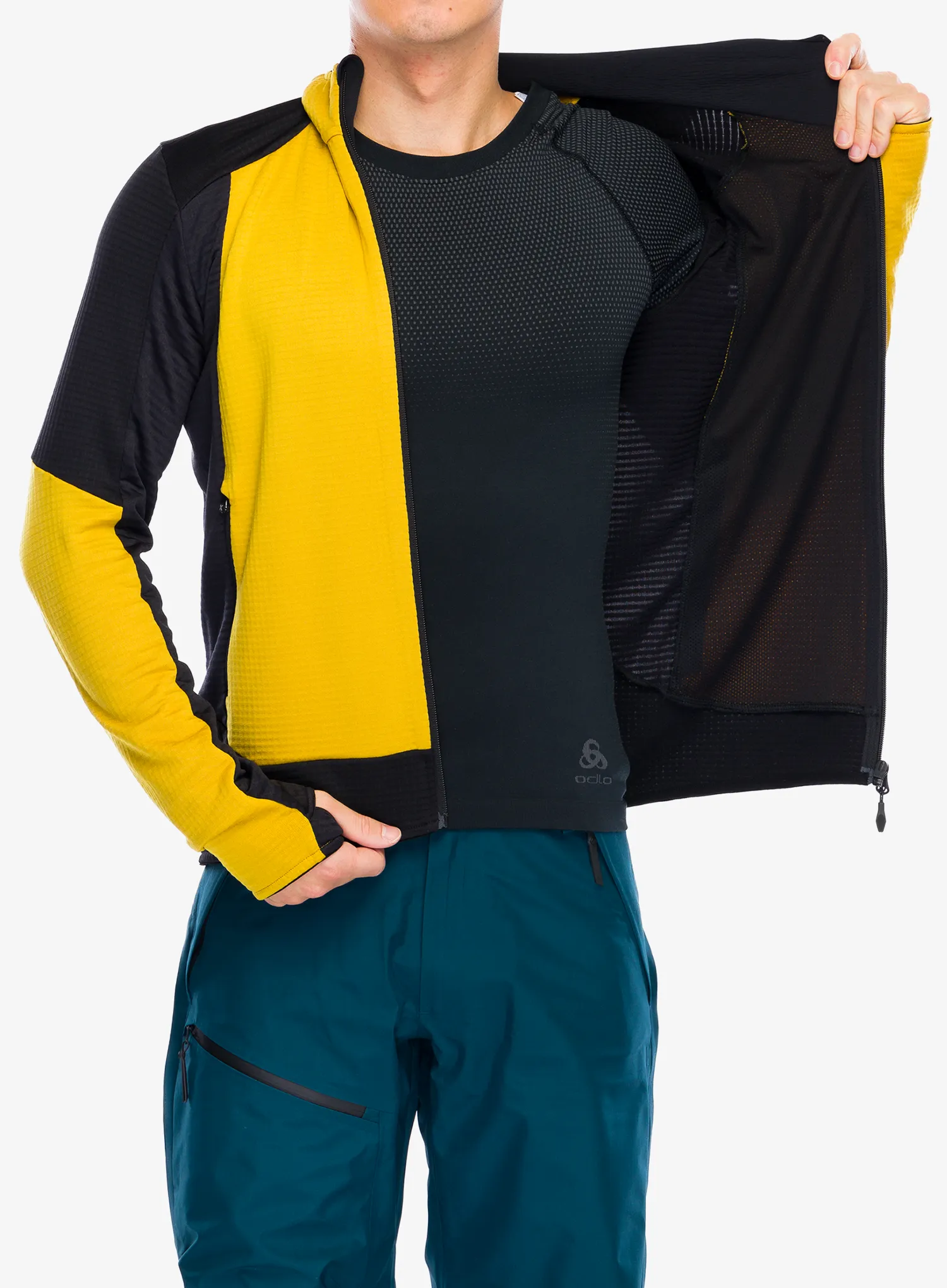 Jopica na zadrgo Montura Stretch Color 2 Maglia - mustard