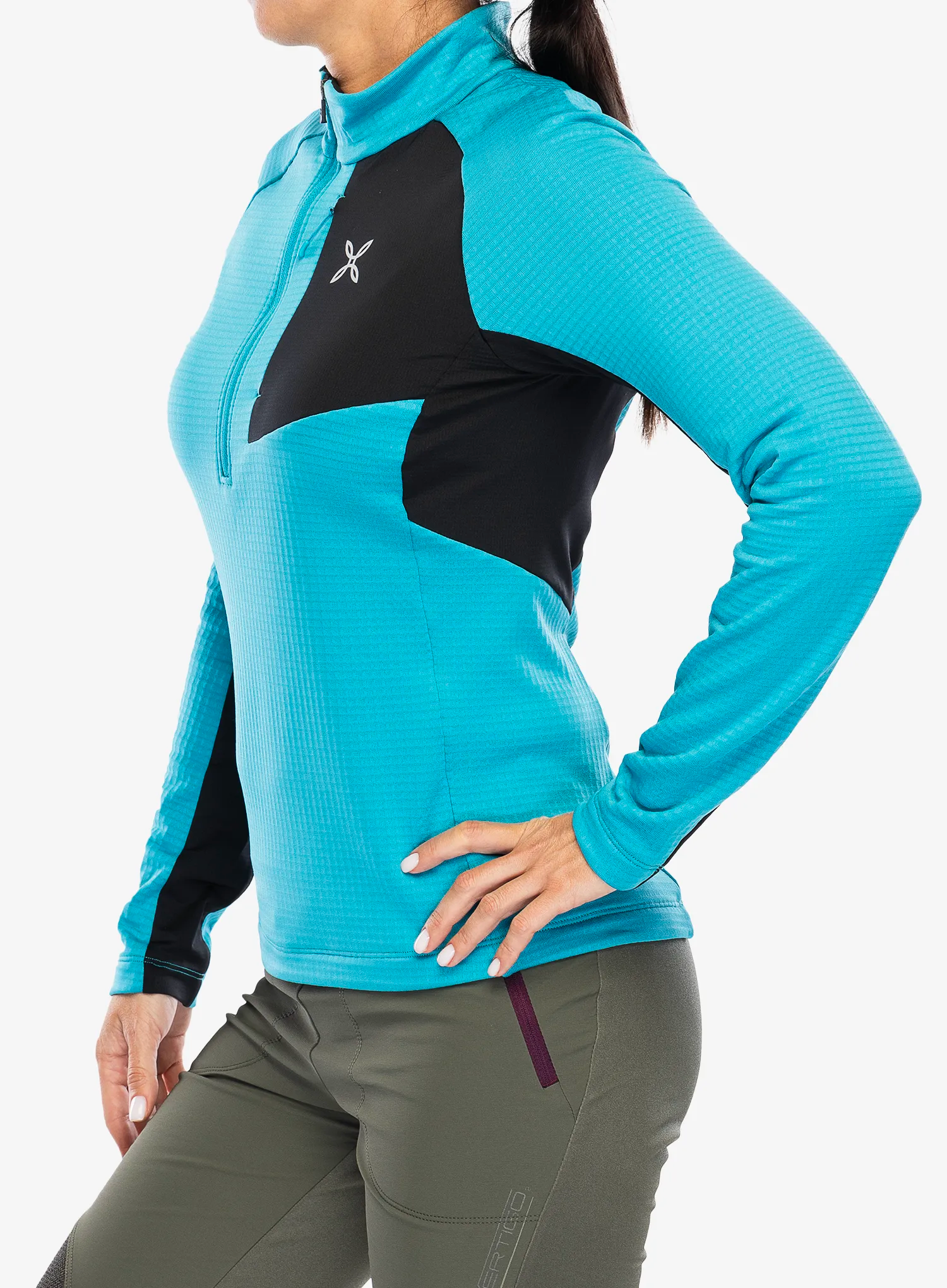 Ženska jopica brez kapuce Montura Stretch Color 3 Zip Maglia - marine