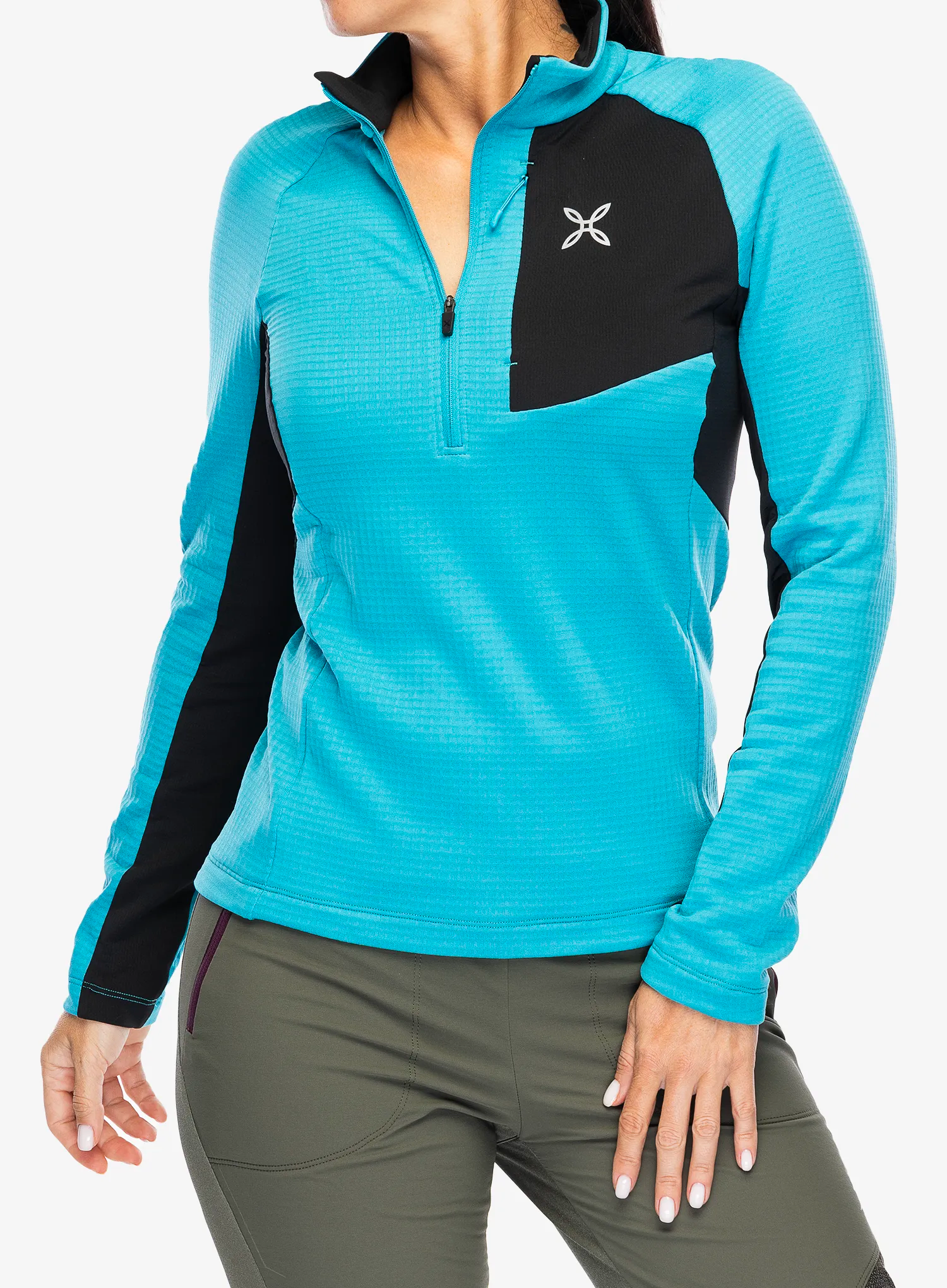Ženska jopica brez kapuce Montura Stretch Color 3 Zip Maglia - marine