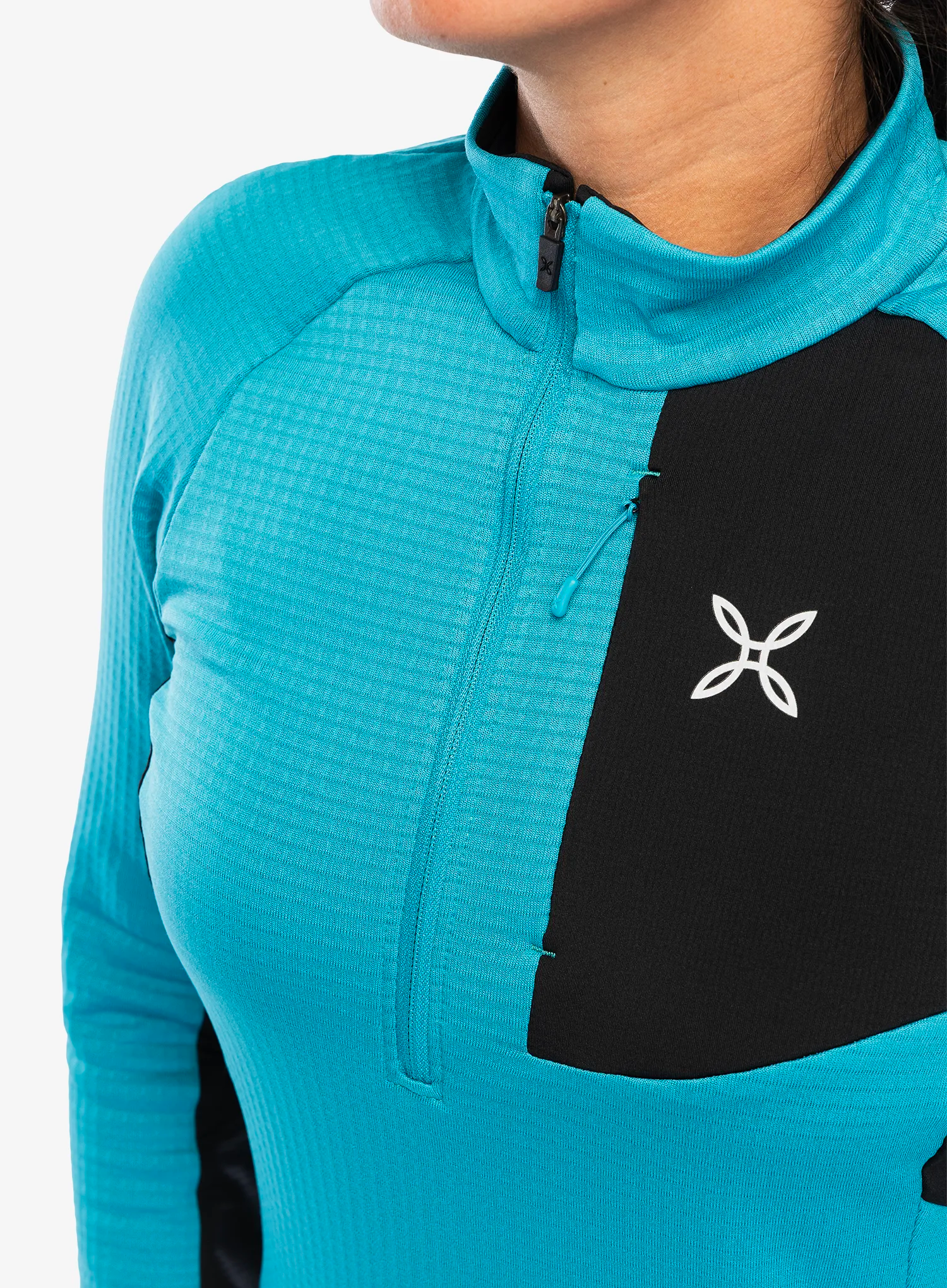 Ženska jopica brez kapuce Montura Stretch Color 3 Zip Maglia - marine