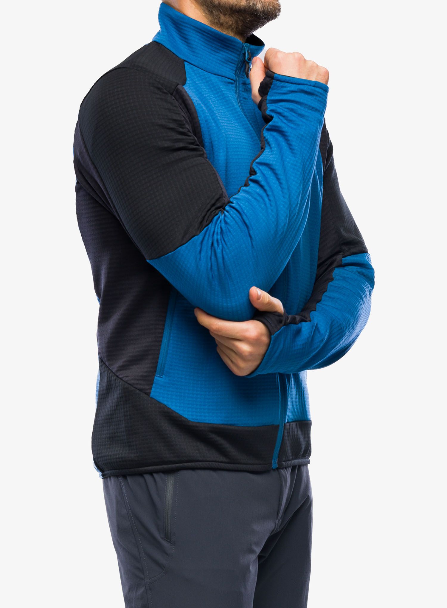 Jopica na zadrgo Montura Stretch Color Conf.Fit Maglia - deep blue