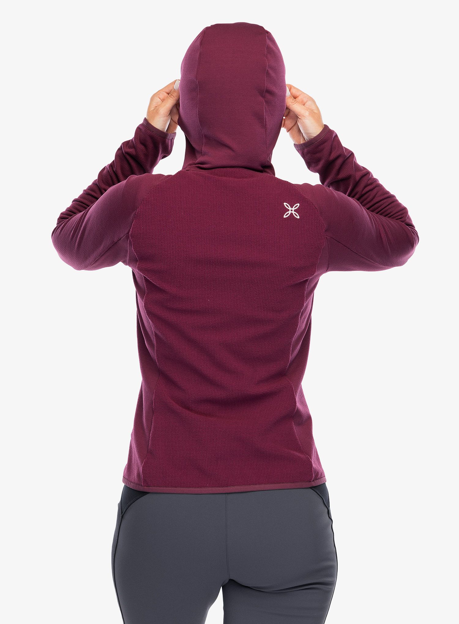 Ženska jopica z zadrgo Montura Stretch Evo Maglia - vinaccia/light rose