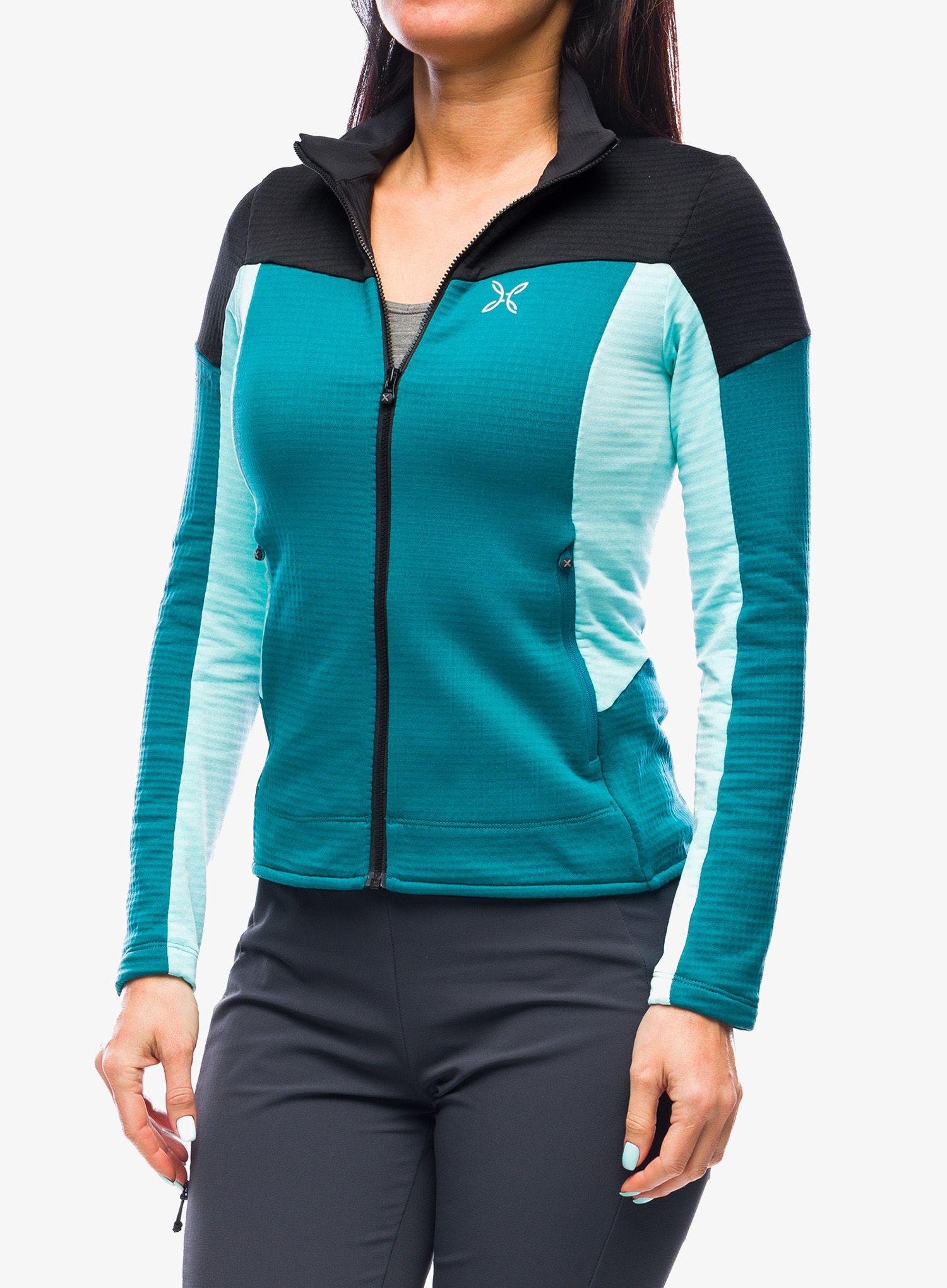 Ženska jopica Montura Stretch Mind Maglia - baltic/ice blue