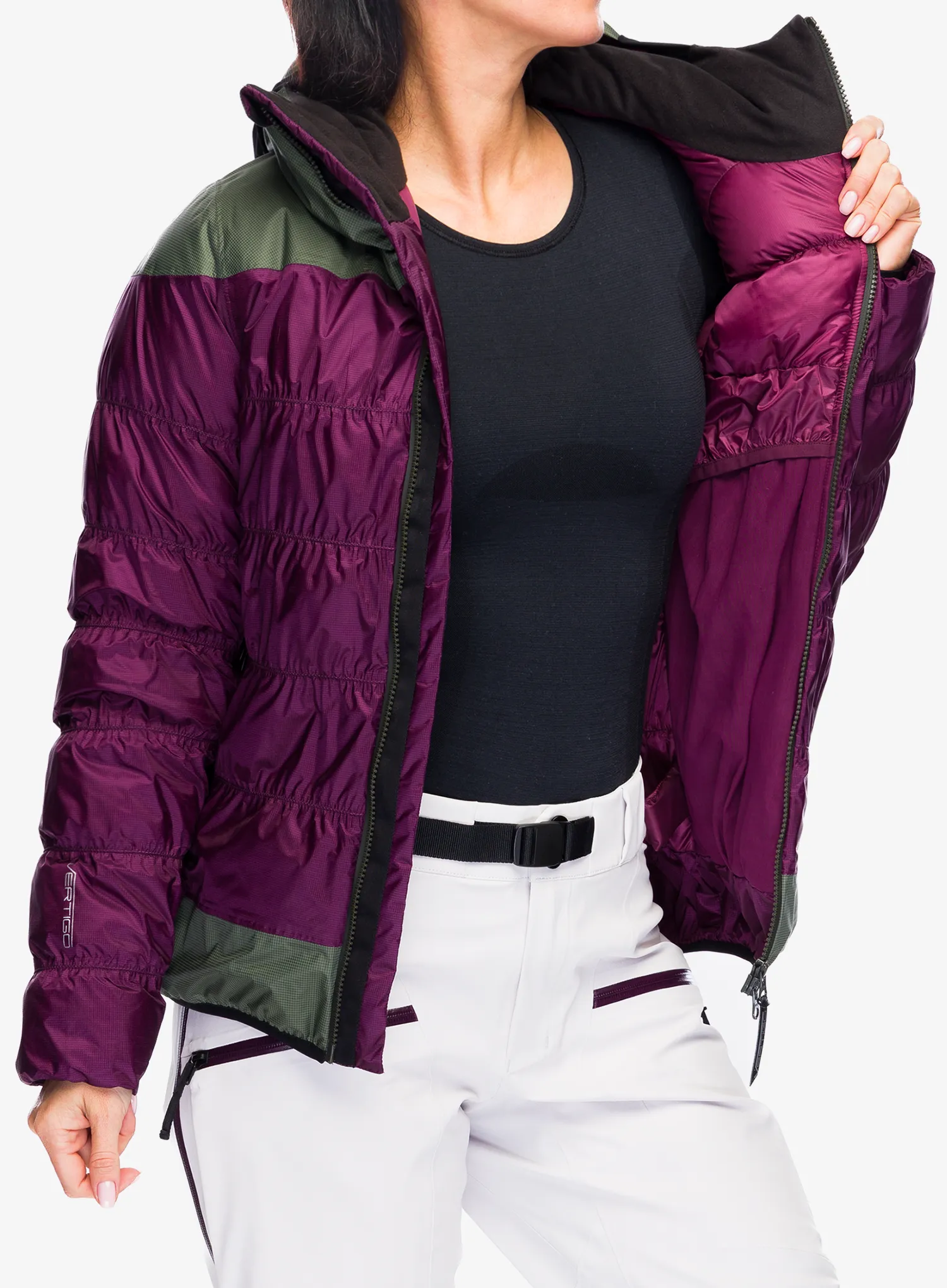 Ženska puhovka Montura Summit 2.0 Duvet - wine red/sage green