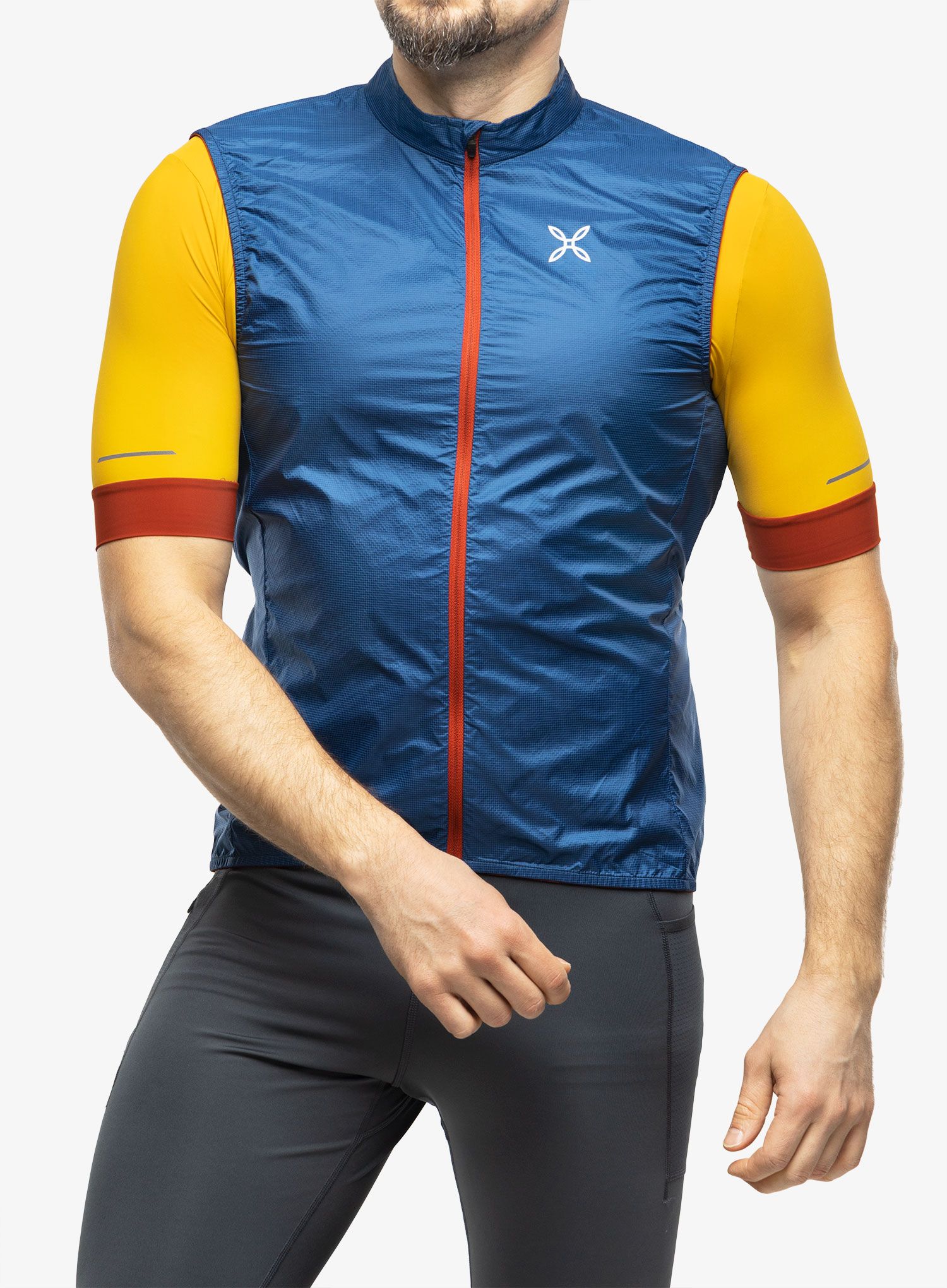Kolesarski brezrokavnik Montura Terra Vest - deep blue/tobacco