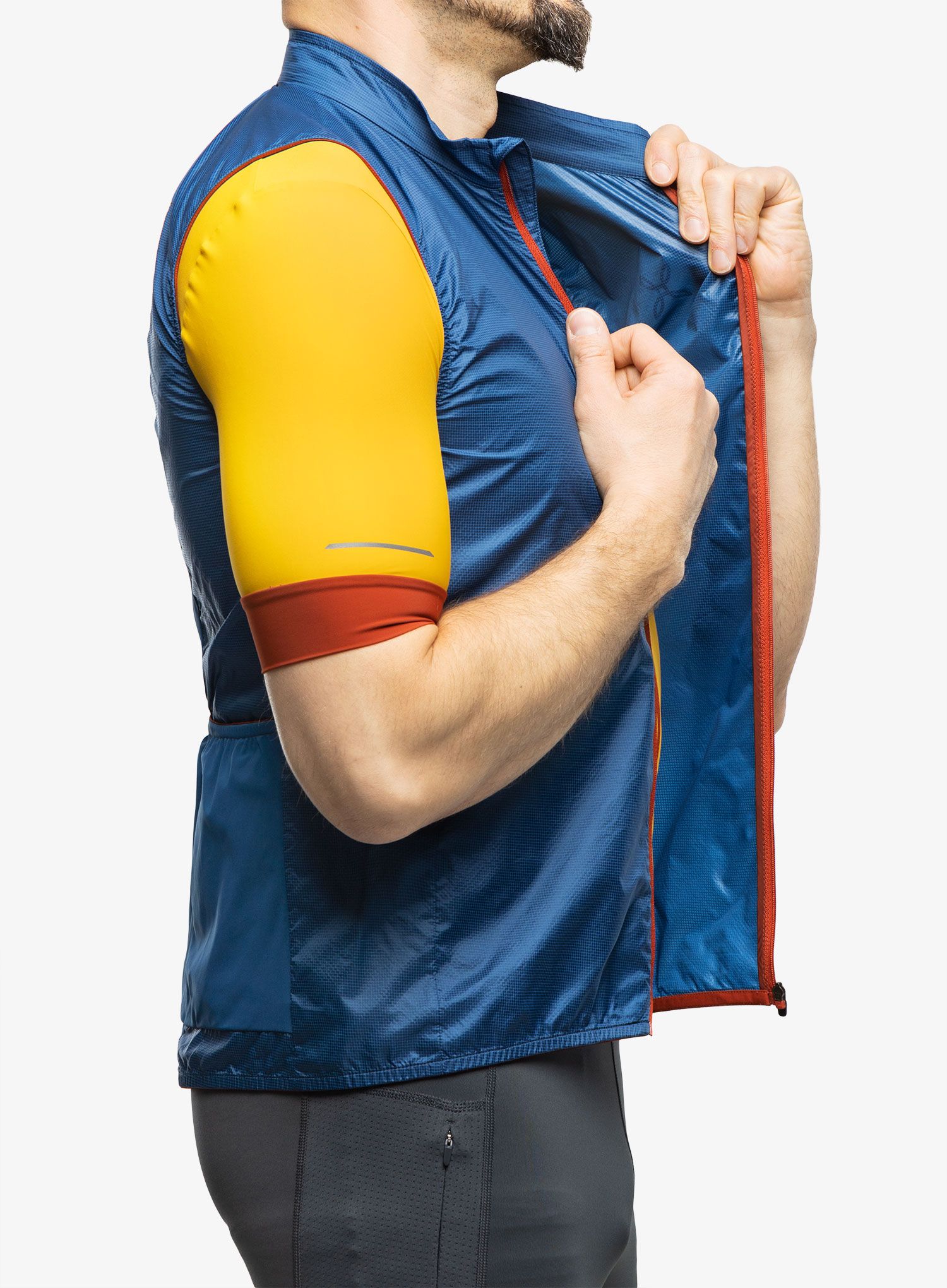 Kolesarski brezrokavnik Montura Terra Vest - deep blue/tobacco
