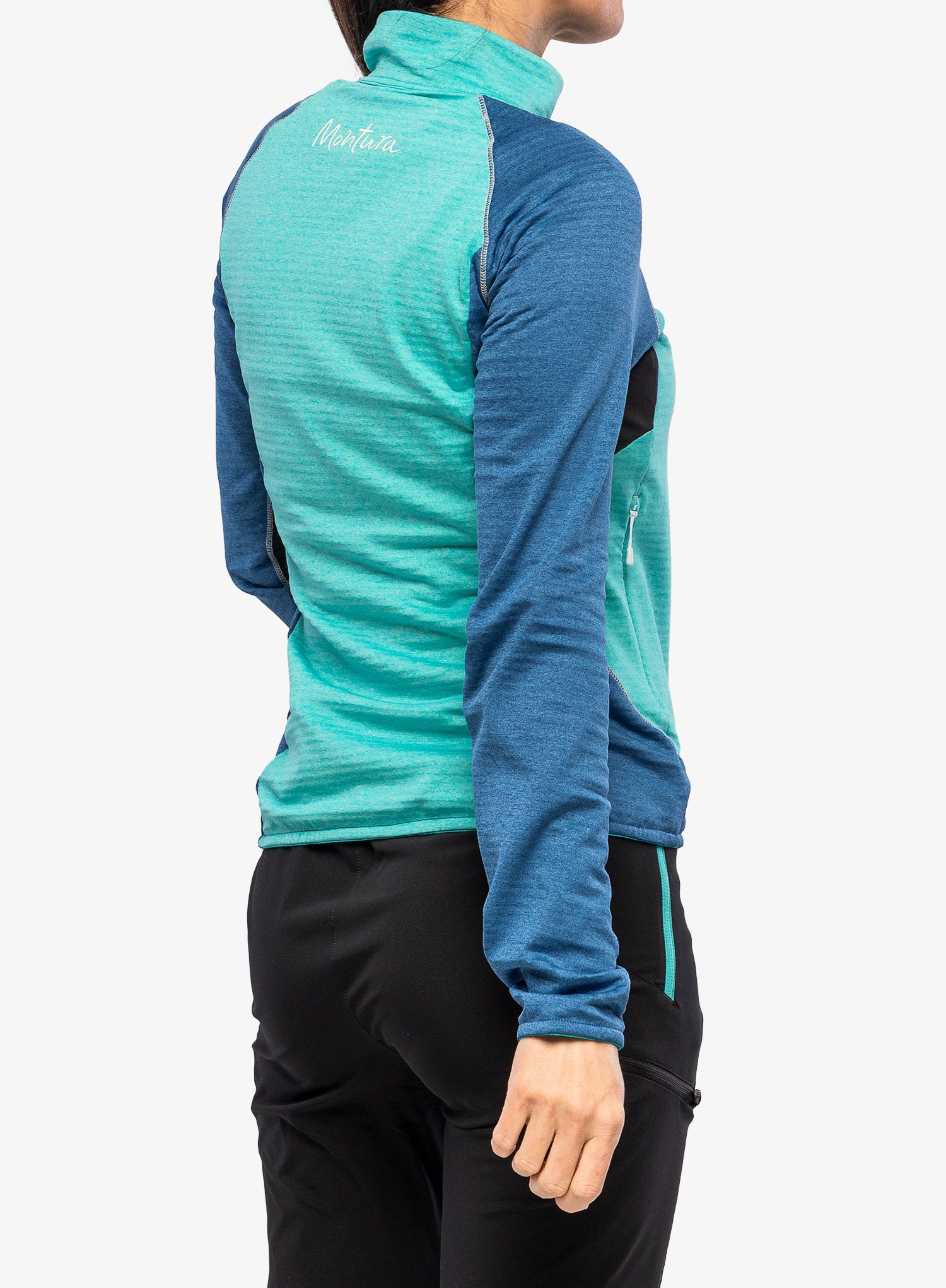 Ženska jopica z zadrgo Montura Thermal Color Maglia - care blue/deep blue
