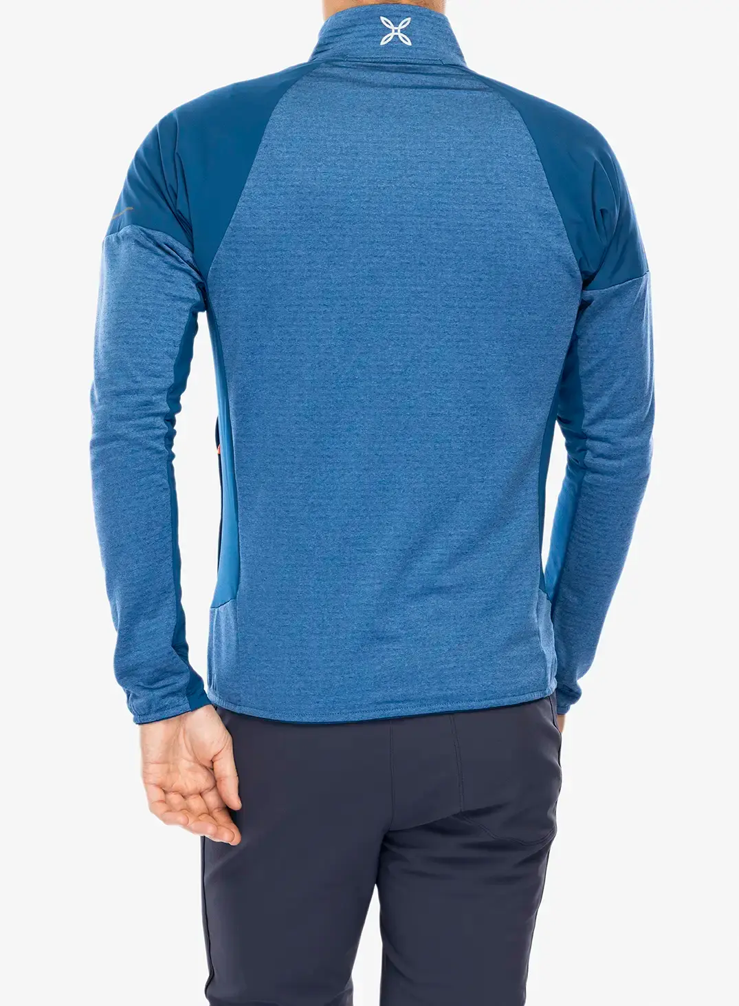 Puloverji brez kapuce Montura Thermal Grid 2 Maglia - deep blue/orange